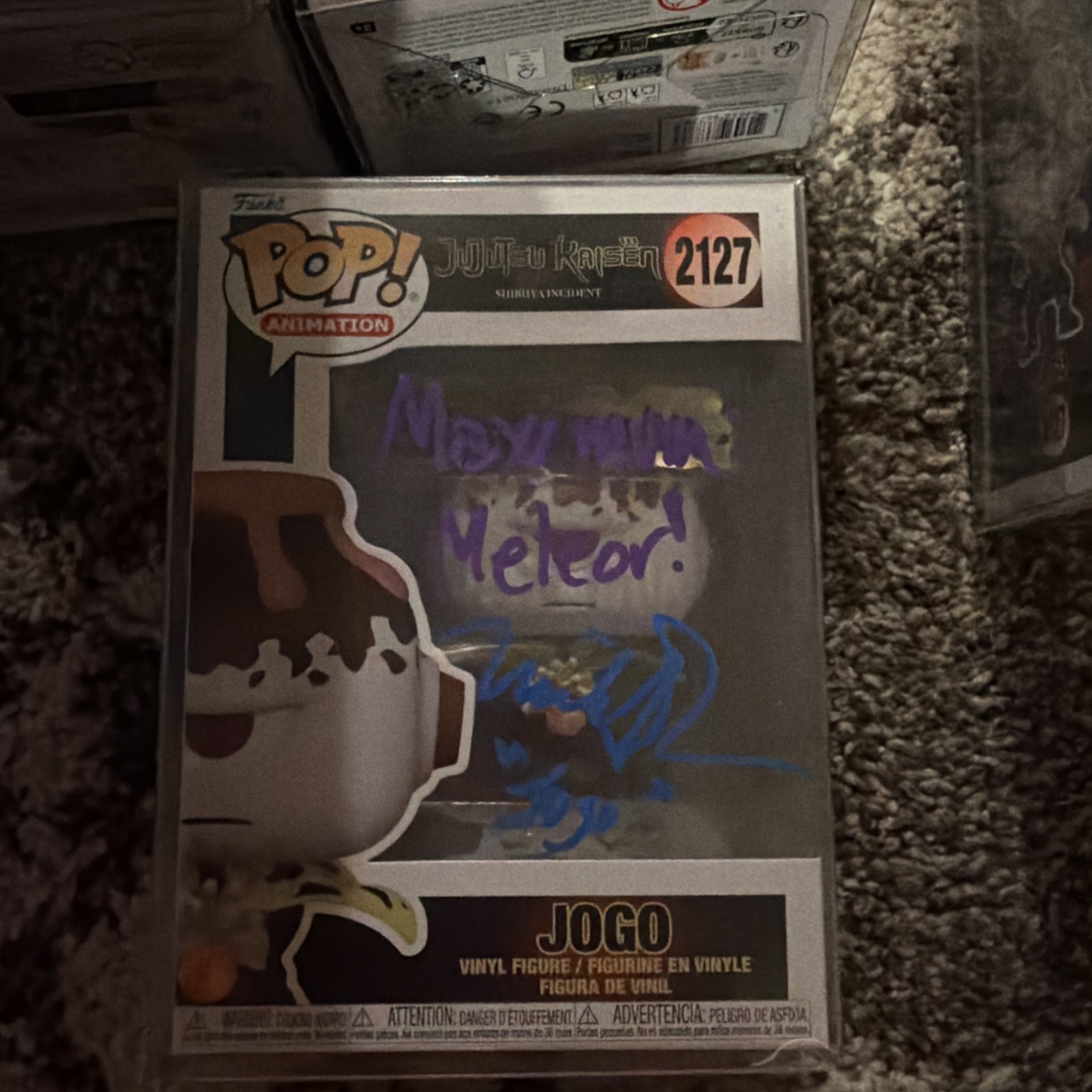 JuJutsu Kaisen Jogo Funko Pop #2127 Signed & Quoted By Michael Sorich OC COA 2