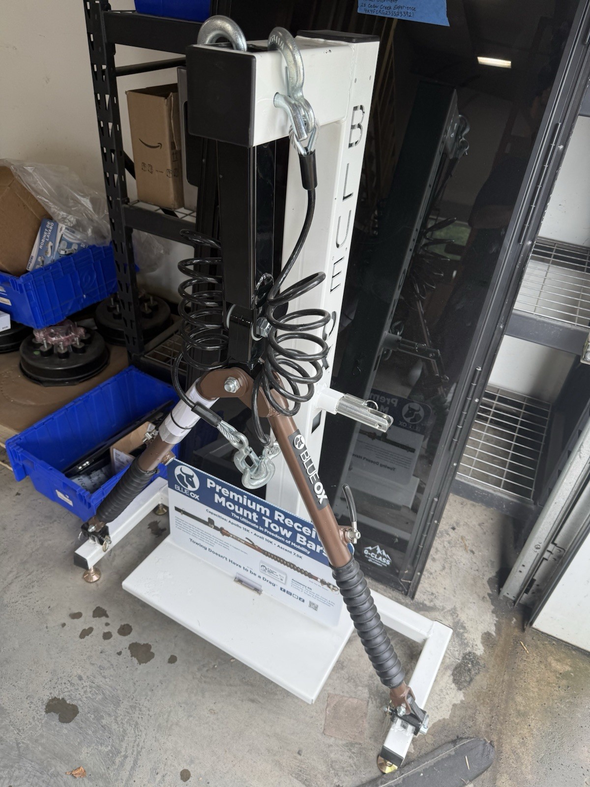 Blue Ox Flat Tow Equipment Display Rack