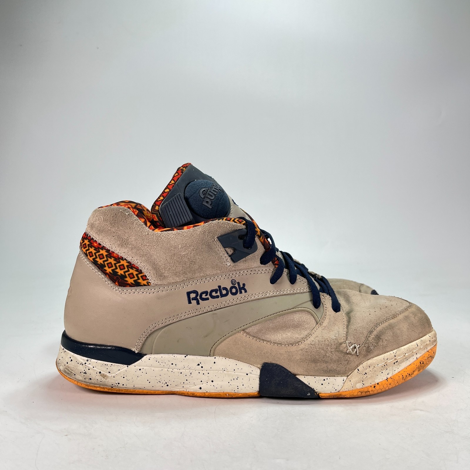 Reebok Court Victory Pump Cordura Brown Mid Top Tennis Shoes J83495 Mens Size 11