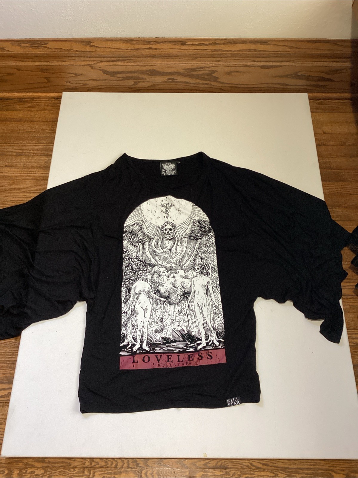 Rare Winged Killstar  Top Shirt Size Large Gothic We Are The Weirdos Loveless