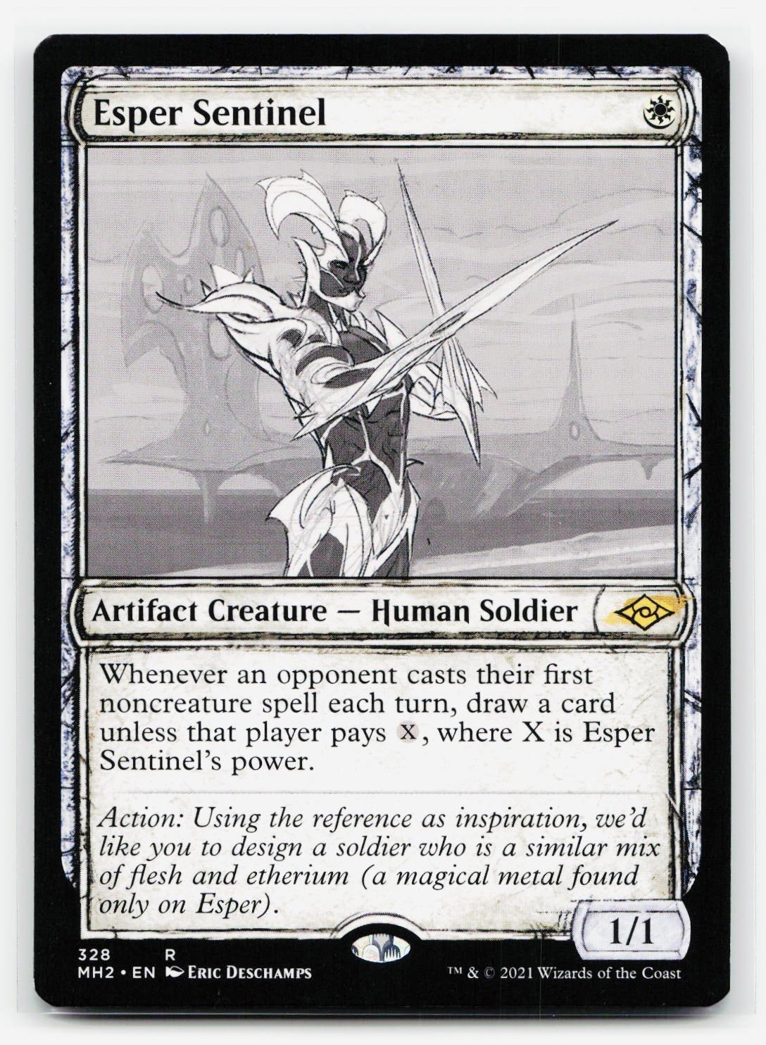 Esper Sentinel (Showcase) Rare - MH2 328 EN NM Magic Esper Sentinel (Showcase) Rare - MH2 328 EN NM Magic