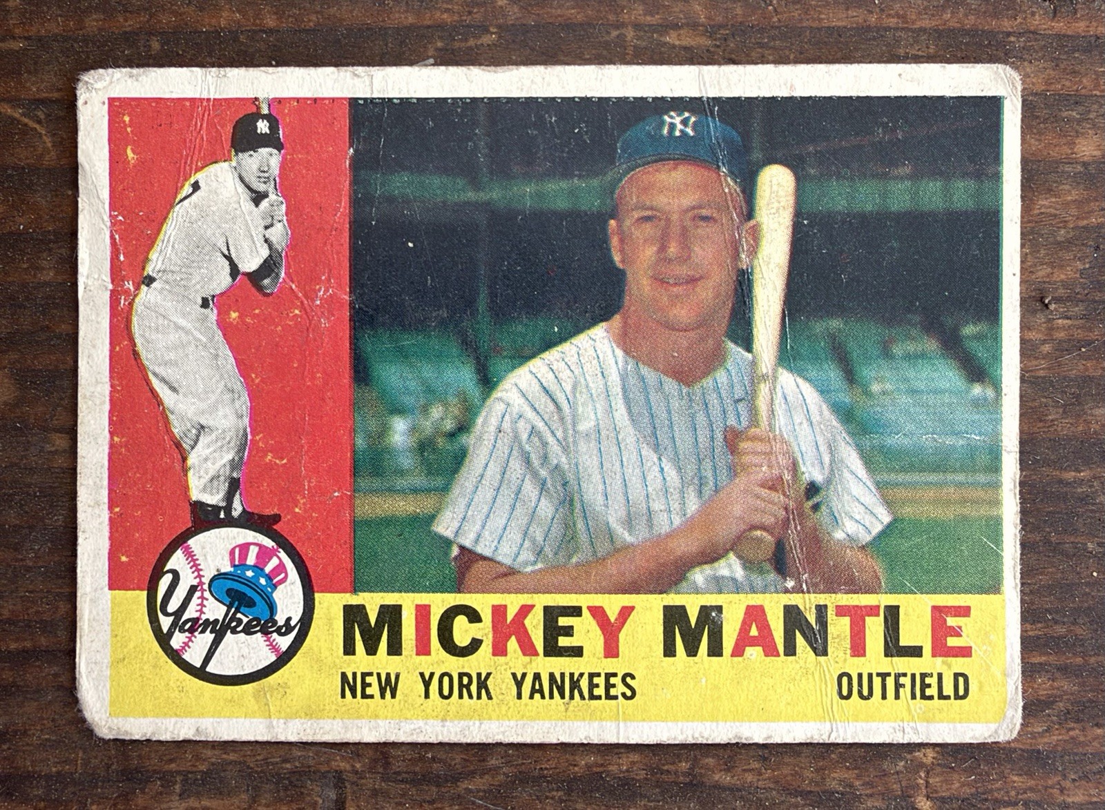 1960 Topps Mickey Mantle. #350 1960 Topps Mickey Mantle. #350