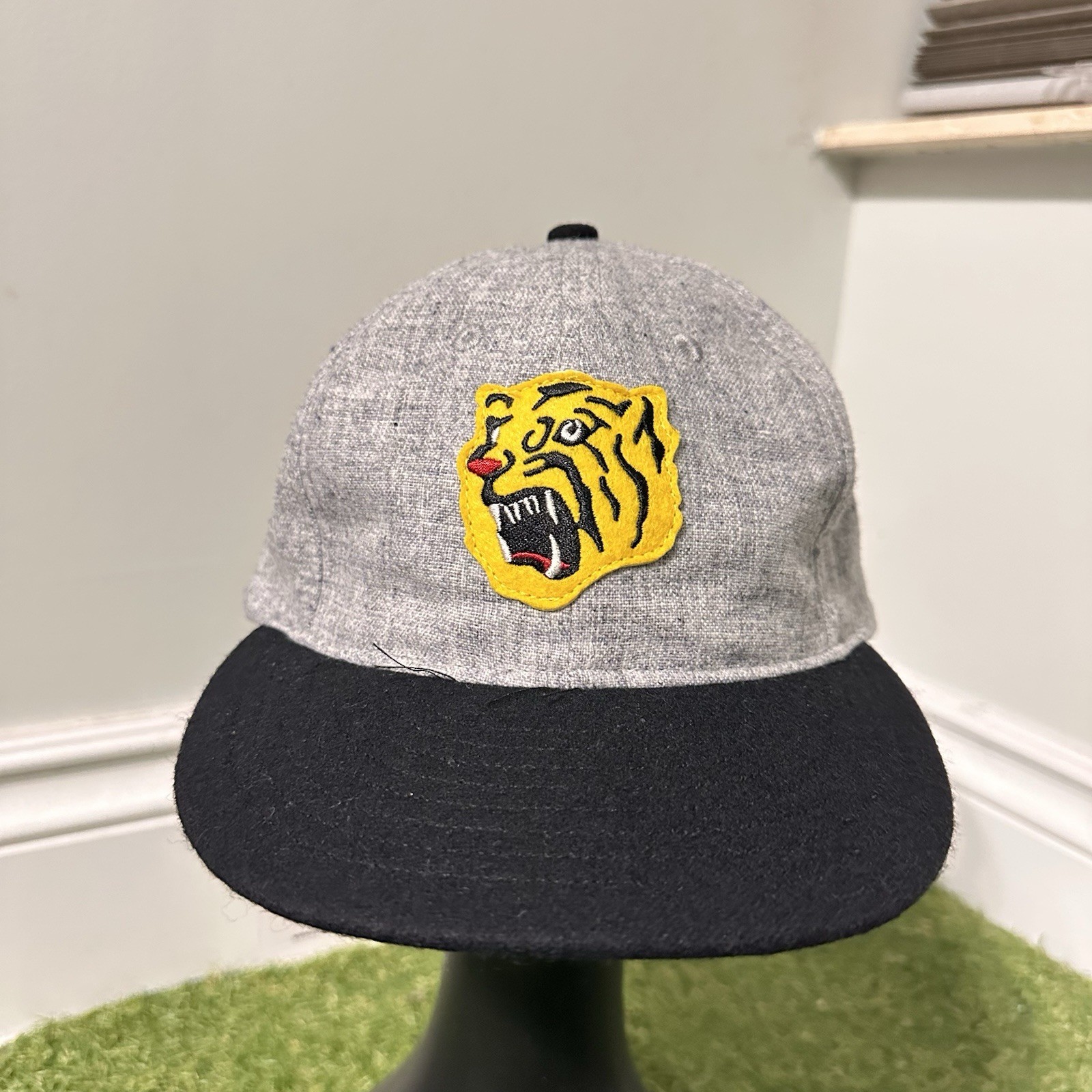 NWT Ebbets Fields Flannels Osaka Tigers 1940 Wool Baseball Hat Cap Japan Vtg USA
