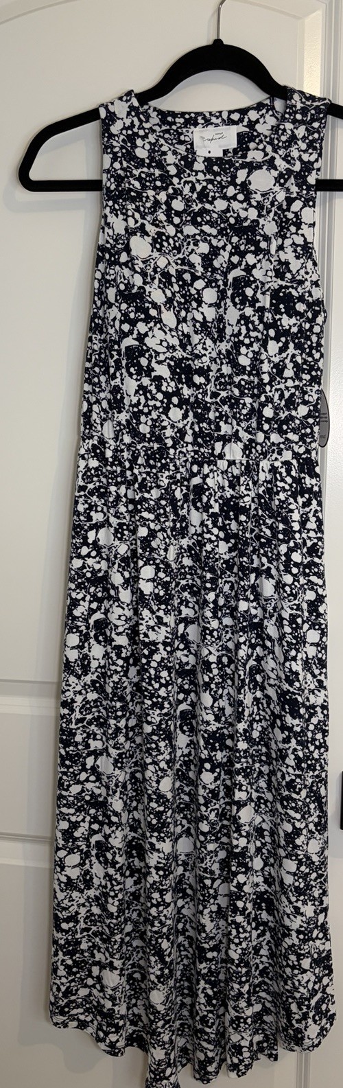 NWT Soma Wknd Navy Floral Sleeveless Midi Jersey Bra Dress Size XS
