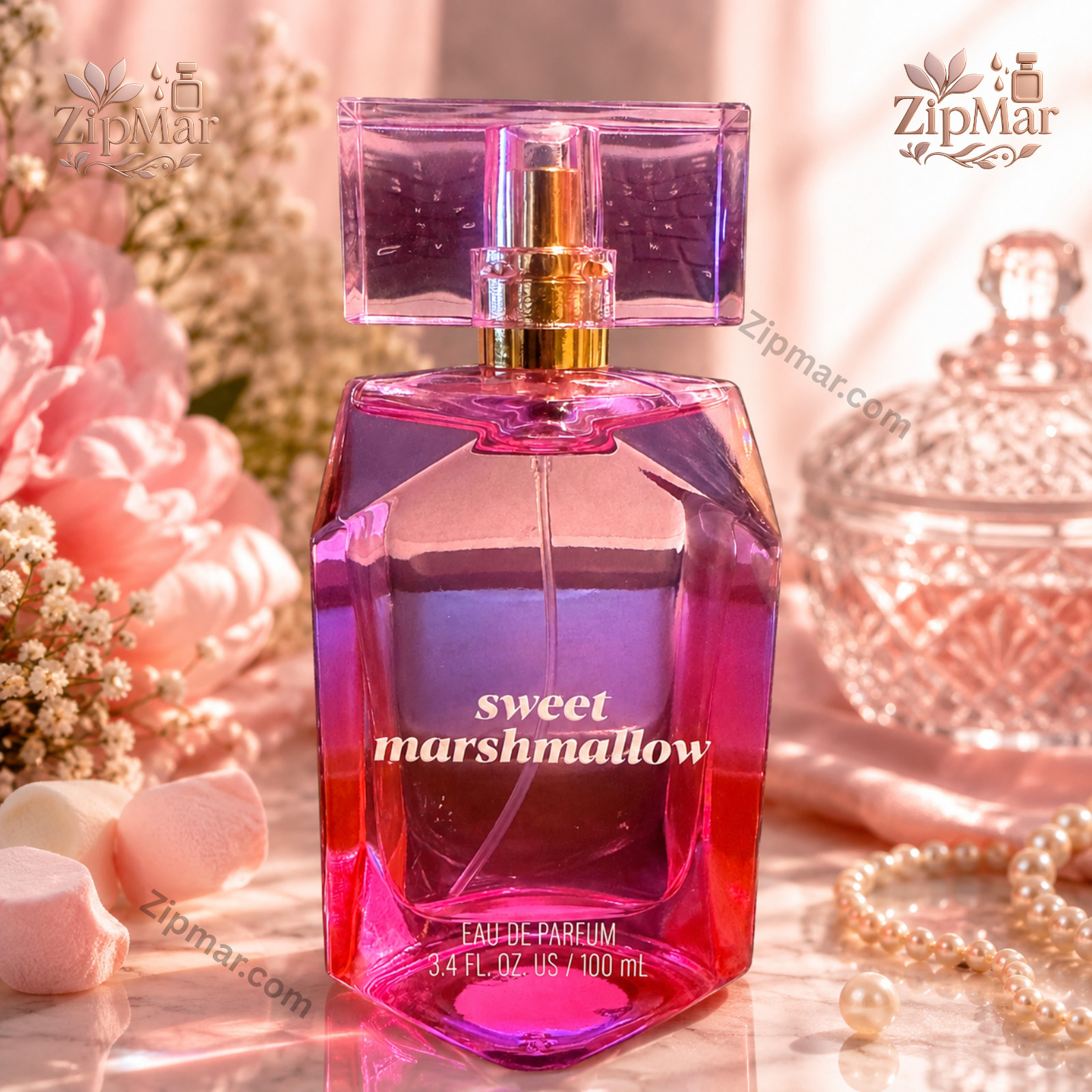 Sweet Marshmallow Eau De Parfum 3.4floz/100 mL Women Fresh Perfume Tru Fragrance