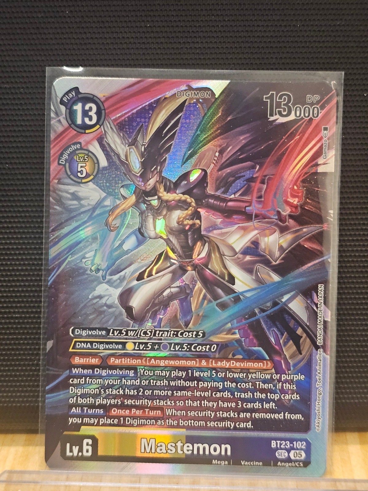 Mastemon Secret Rare Hackers' Slumber BT23-102 SEC NM Mastemon Secret Rare Hackers' Slumber BT23-102 SEC NM