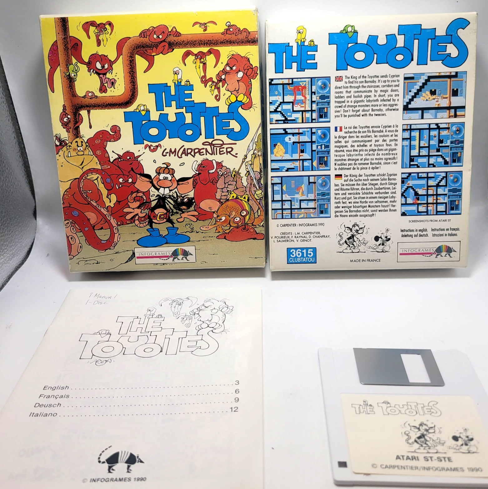 The Toyottes Atari ST Game by Infogrames - CIB Complete in Box The Toyottes Atari ST Game by Infogrames - CIB Complete in Box