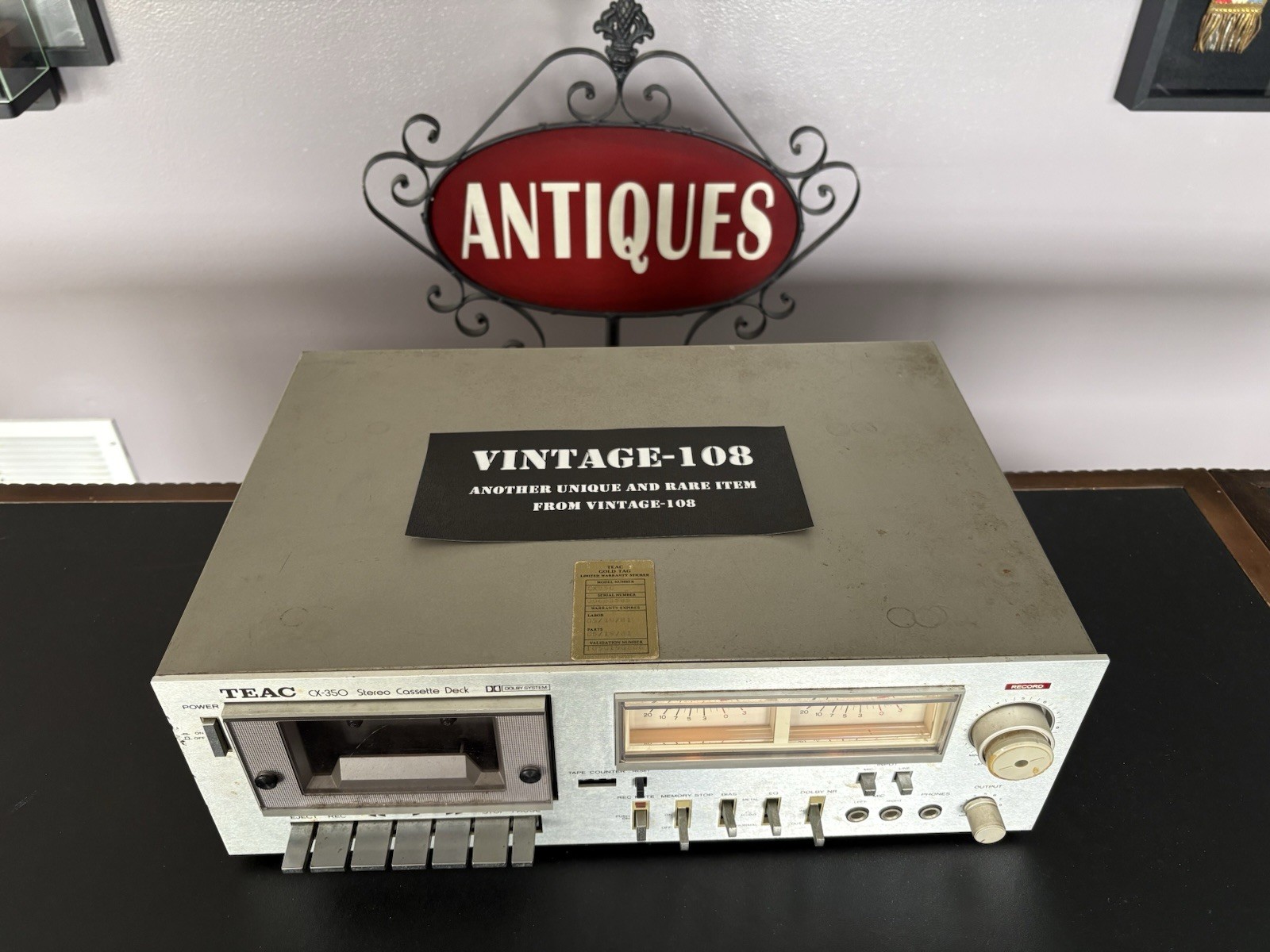 Vintage Teac CX-350 Cassette Deck Powers On *functions untested SUPER RARE
