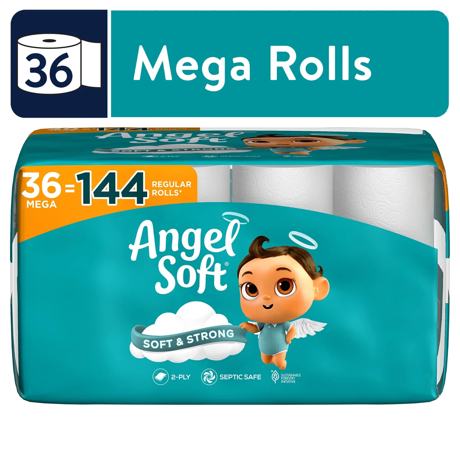 Angel Soft 2-Ply Toilet Paper, 36 Mega Rolls Soft Strong Flushable ing Angel Soft 2-Ply Toilet Paper, 36 Mega Rolls Soft Strong Flushable ing