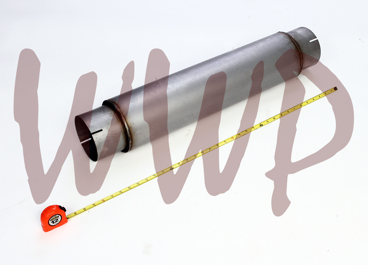 Universal Stainless Steel High Flow Turbo Exhaust Muffler 4 Universal Stainless Steel High Flow Turbo Exhaust Muffler 4