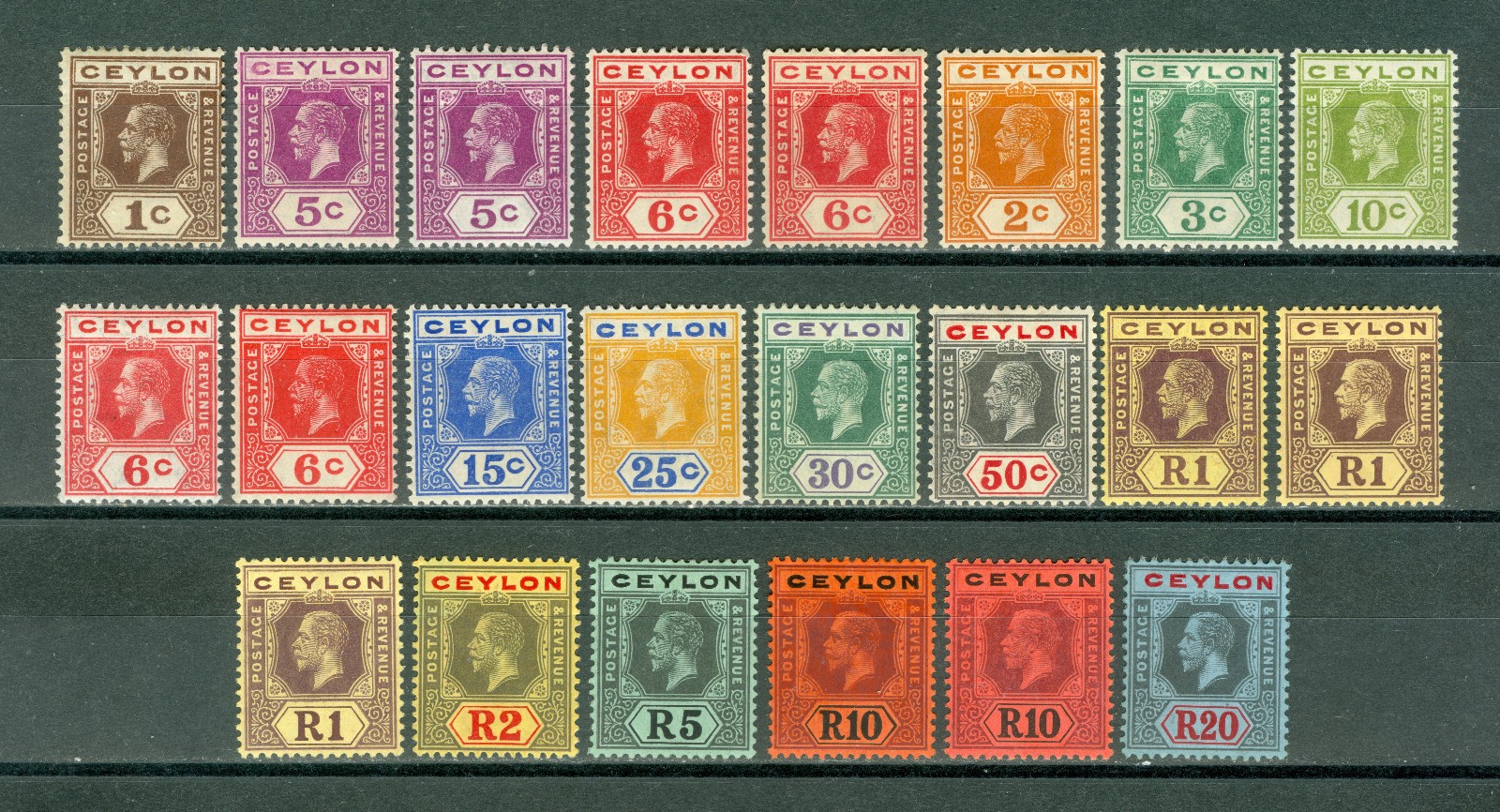British Commonwealth stamps ( 1912y. Ceylon. Georg V. MNH ) British Commonwealth stamps ( 1912y. Ceylon. Georg V. MNH )