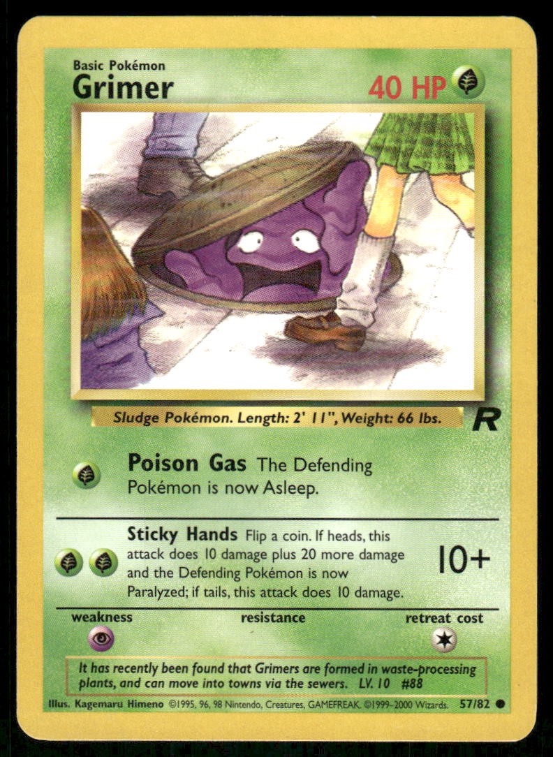 Grimer 57/82 - Team Rocket - Unlimited Common LP