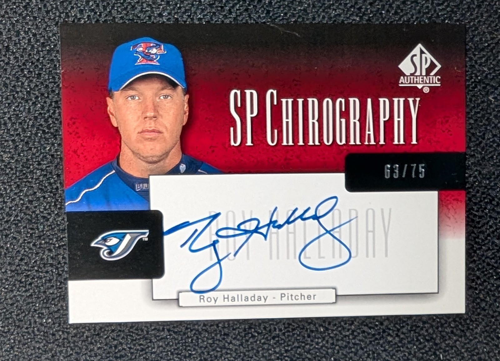 2004 UD SP AUTHENTIC CHIROGRAPHY ROY HALLADAY AUTO /75 Blue Jays Rare CA-HY 2004 UD SP AUTHENTIC CHIROGRAPHY ROY HALLADAY AUTO /75 Blue Jays Rare CA-HY