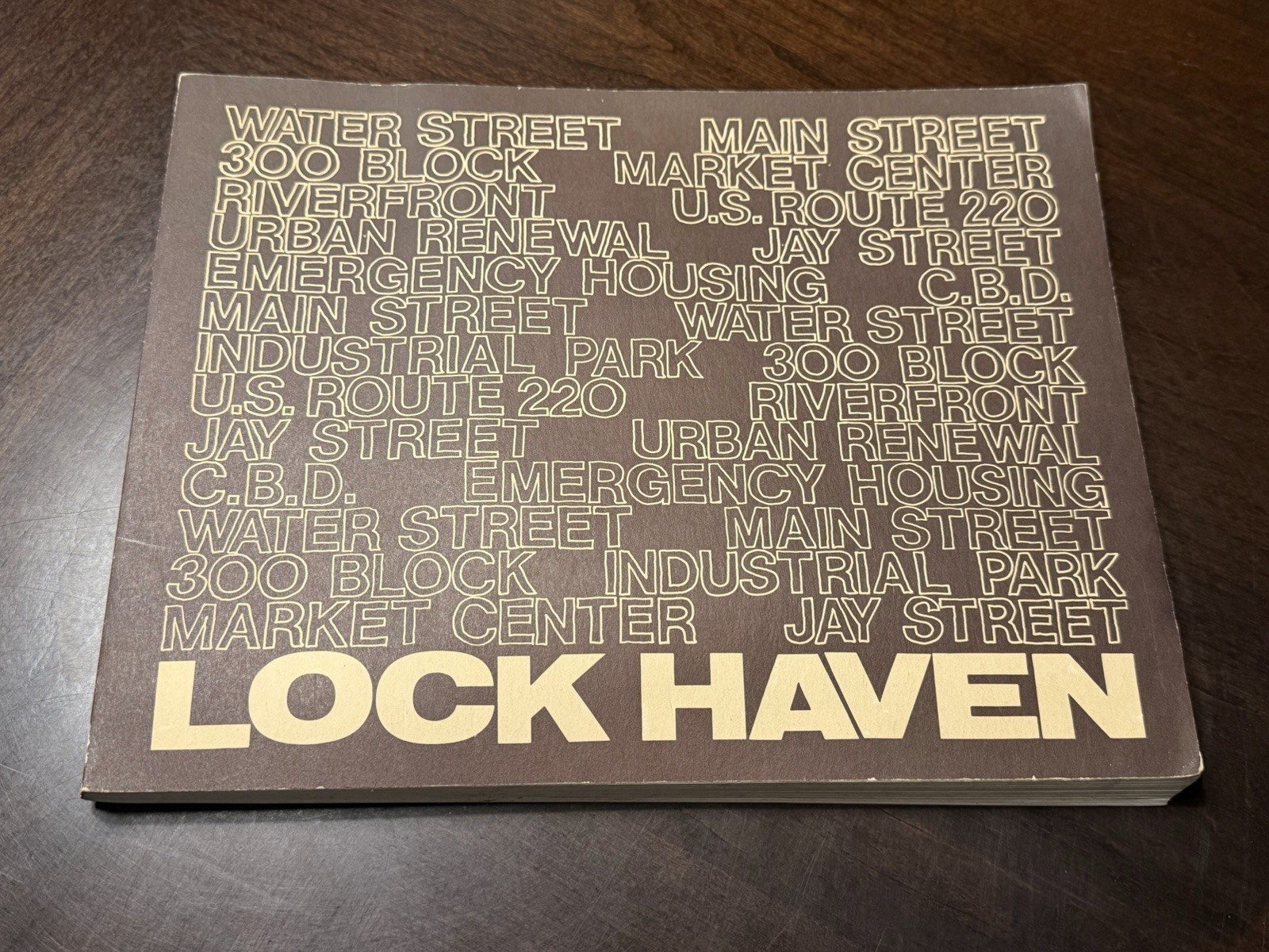 Lock Haven PA 1974 Town Planning Maps Revitalization Hurricane Agnes Penn State