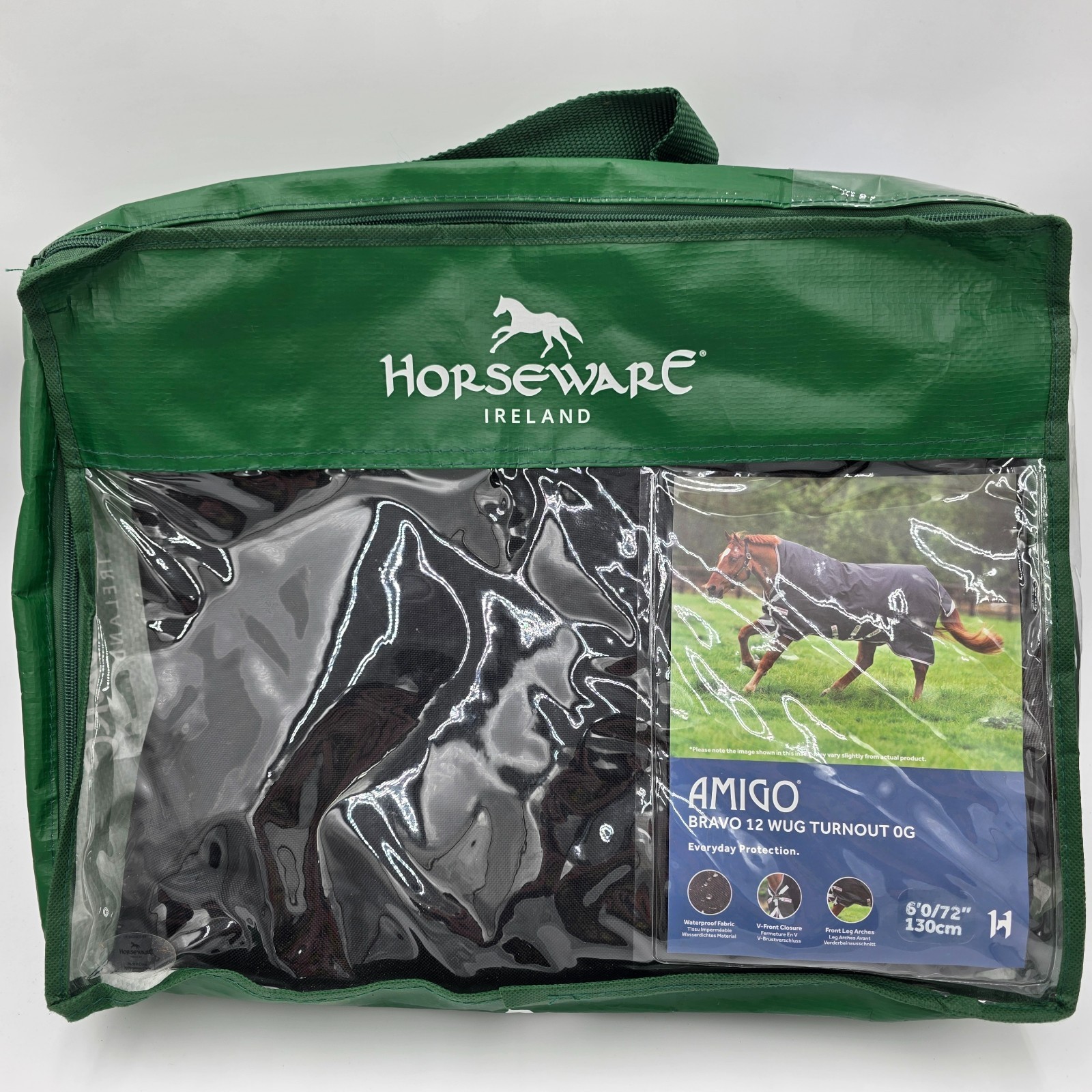 New HORSEWARE IRELAND Amigo Bravo 12 WUG 0g Turnout Black/grey/silver New HORSEWARE IRELAND Amigo Bravo 12 WUG 0g Turnout Black/grey/silver