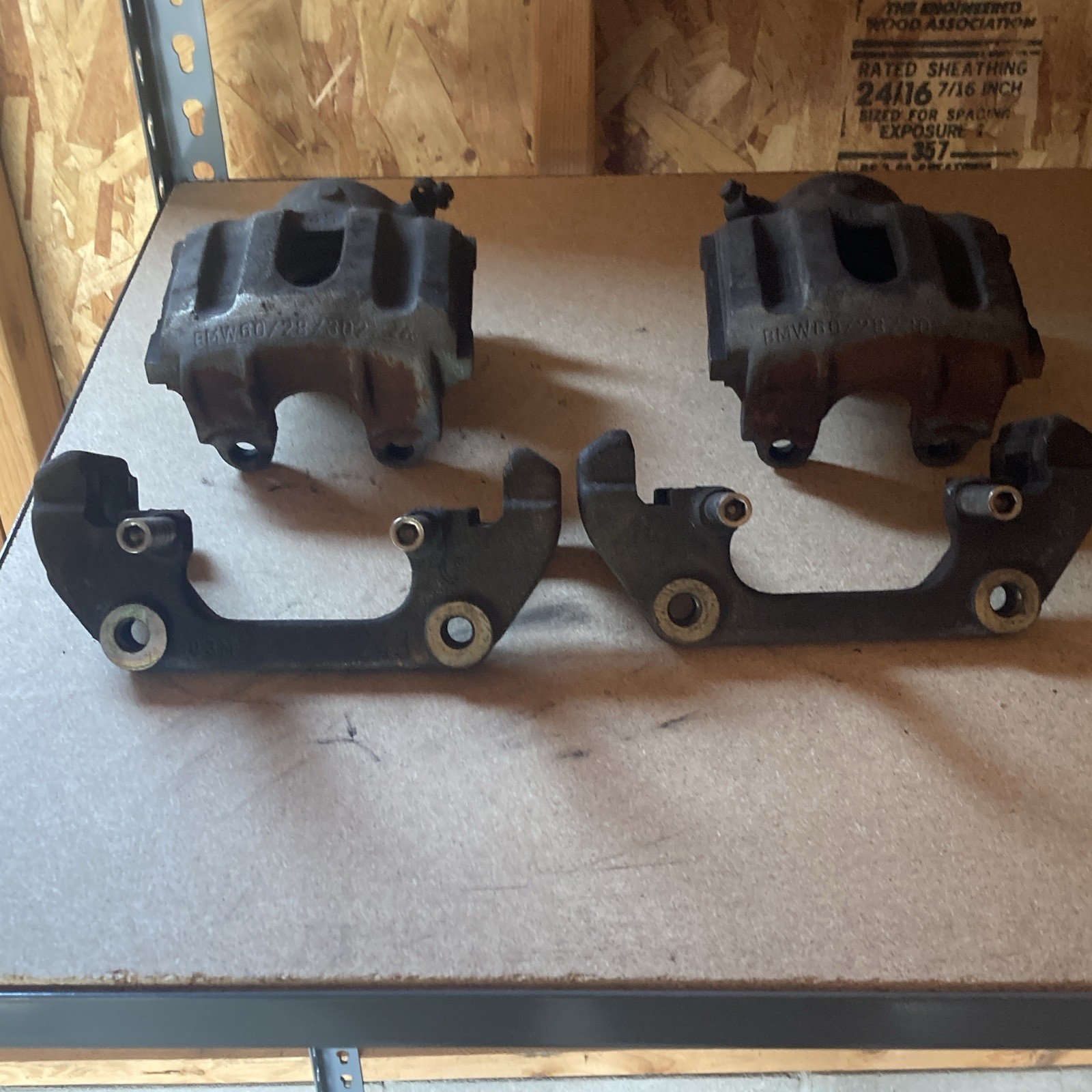 BMW E32 Front and Rear Brake Calipers OEM 1988 735il