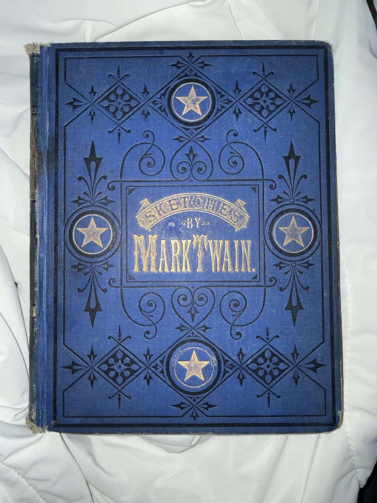 1875 Mark Twain Sketches New and Old First Edition Original Blue Cloth Gilt Edge