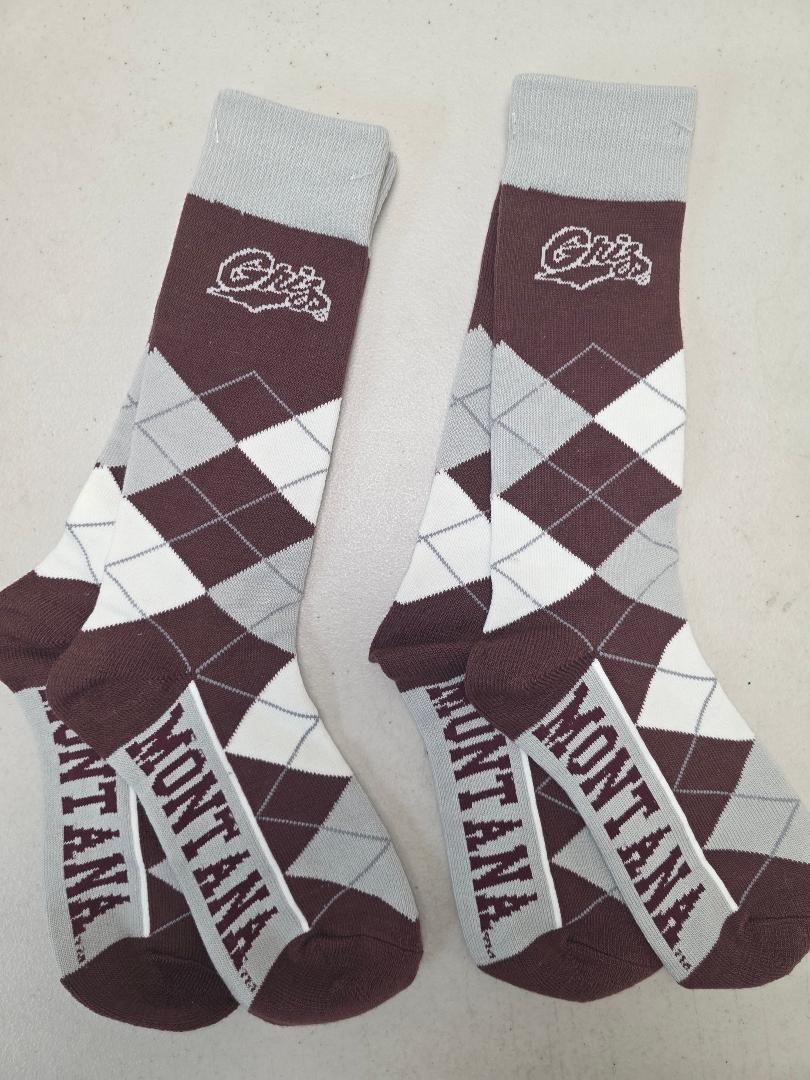 ST1a MENS NCAA MONTANA GRIZZLIES Crew Socks Lot of 2 Pair MEDIUM New ST1a MENS NCAA MONTANA GRIZZLIES Crew Socks Lot of 2 Pair MEDIUM New