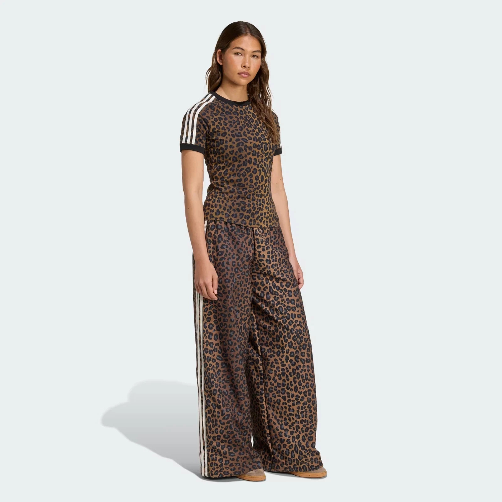 adidas Originals Women's Leopard Firebird Oversized Track Pants JW7302-AsianSize