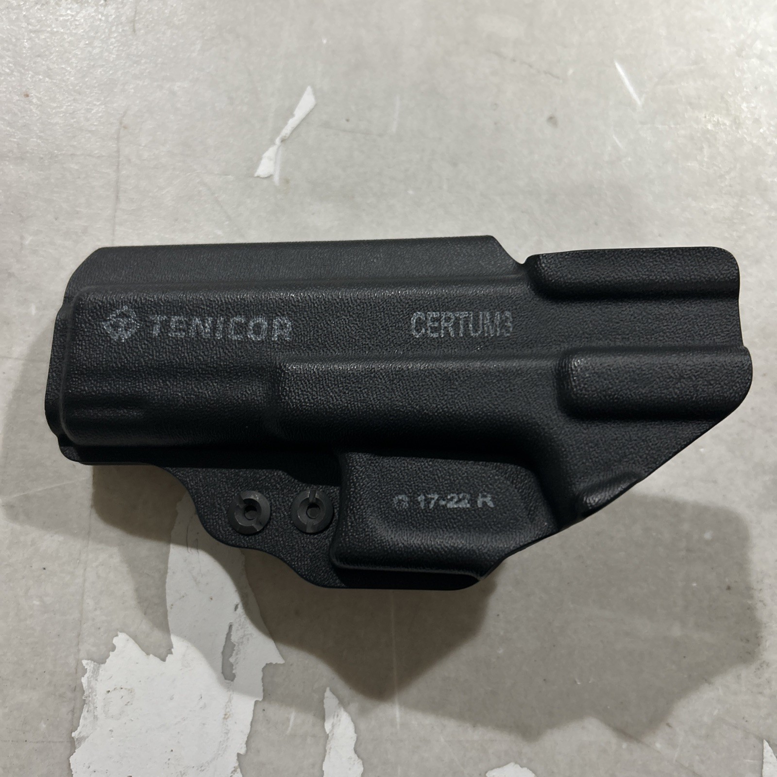 TENICOR CERTUM3 AIWB/IWB FOR Glock 17/22 TENICOR CERTUM3 AIWB/IWB FOR Glock 17/22