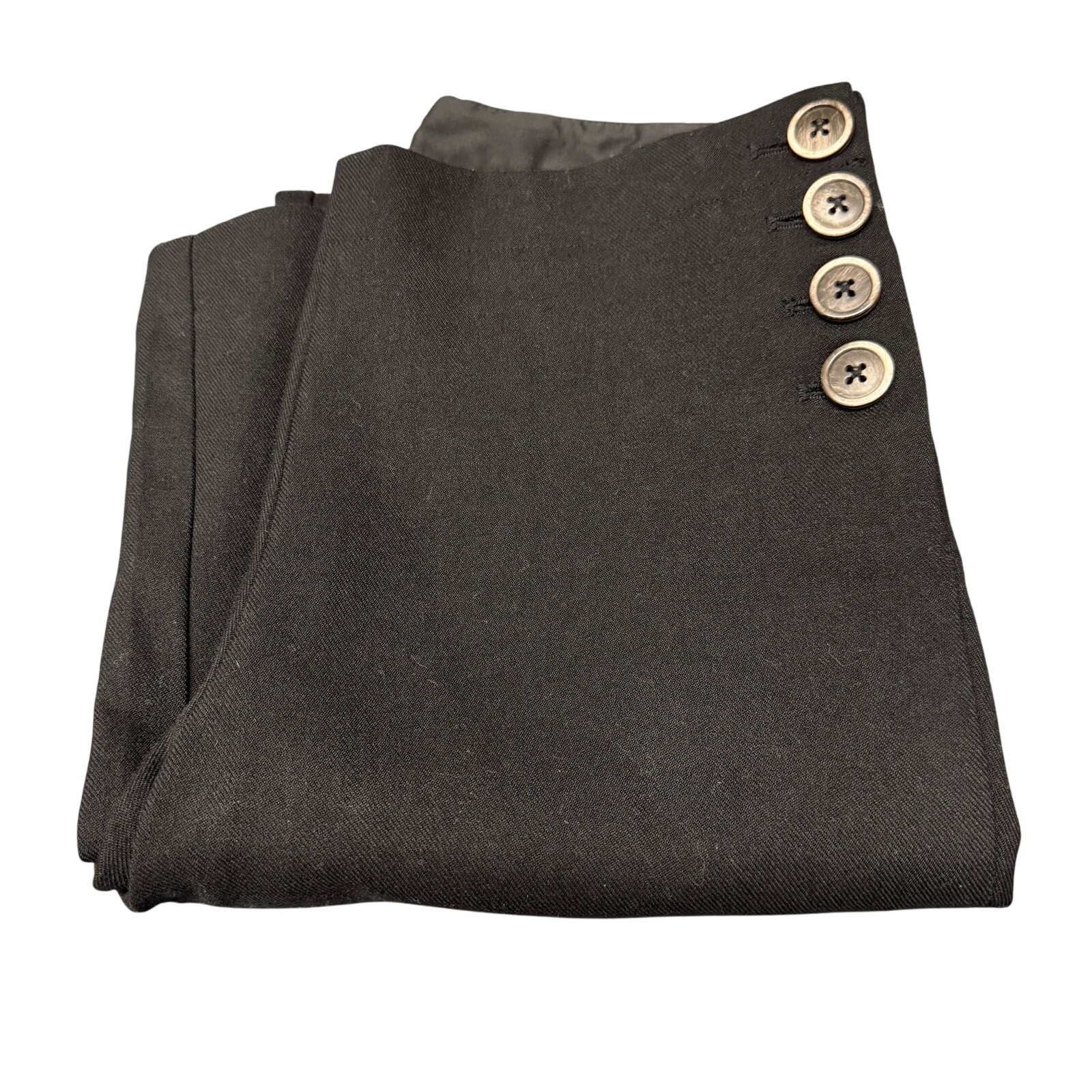 Elevenses Brighton Pants Womens 2 (30x32 ACTUAL) Black Flare Slacks Anthro