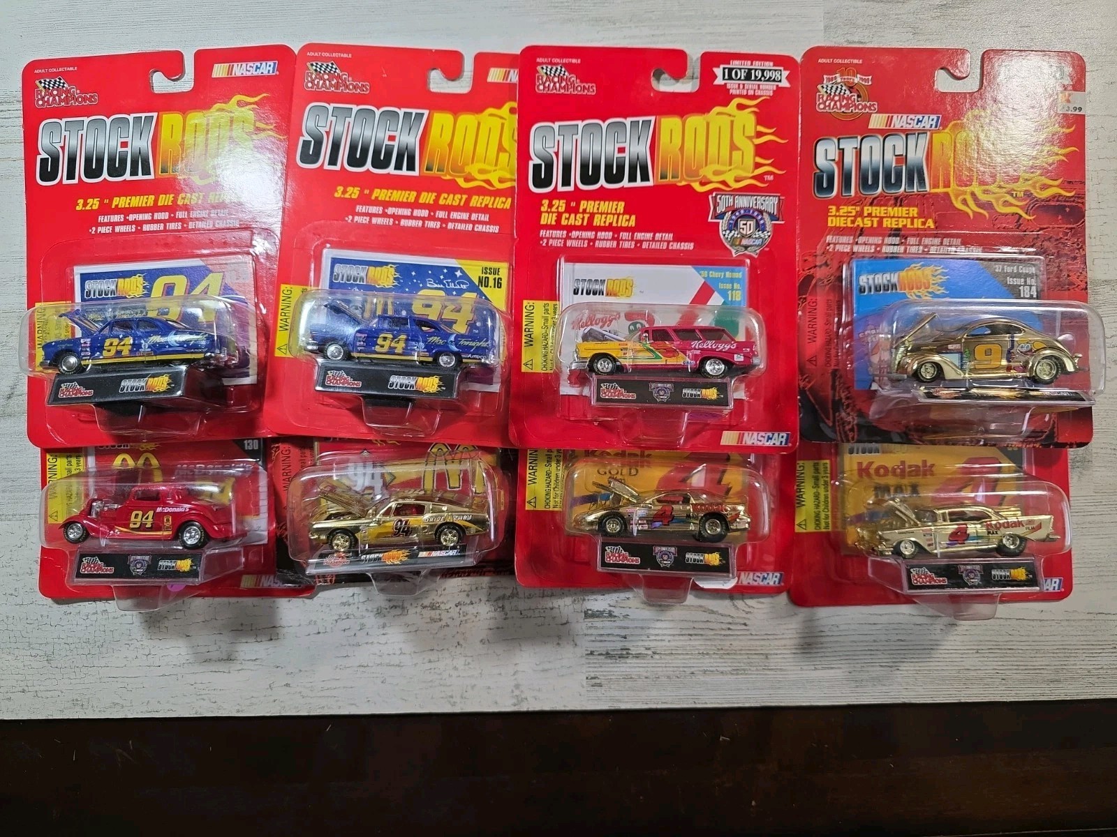Lot of 8 Racing Champions Stock Rods 1:64th scale Diecast Nascar Lot of 8 Racing Champions Stock Rods 1:64th scale Diecast Nascar