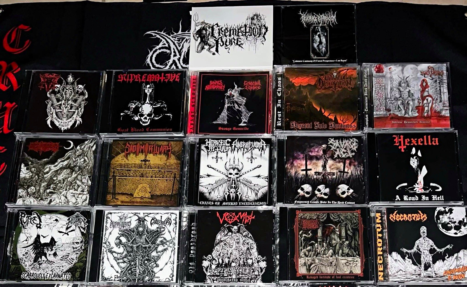 LOT 17 Death Metal CDs + 2 FREE BONUS CD New Underground LOT 17 Death Metal CDs + 2 FREE BONUS CD New Underground