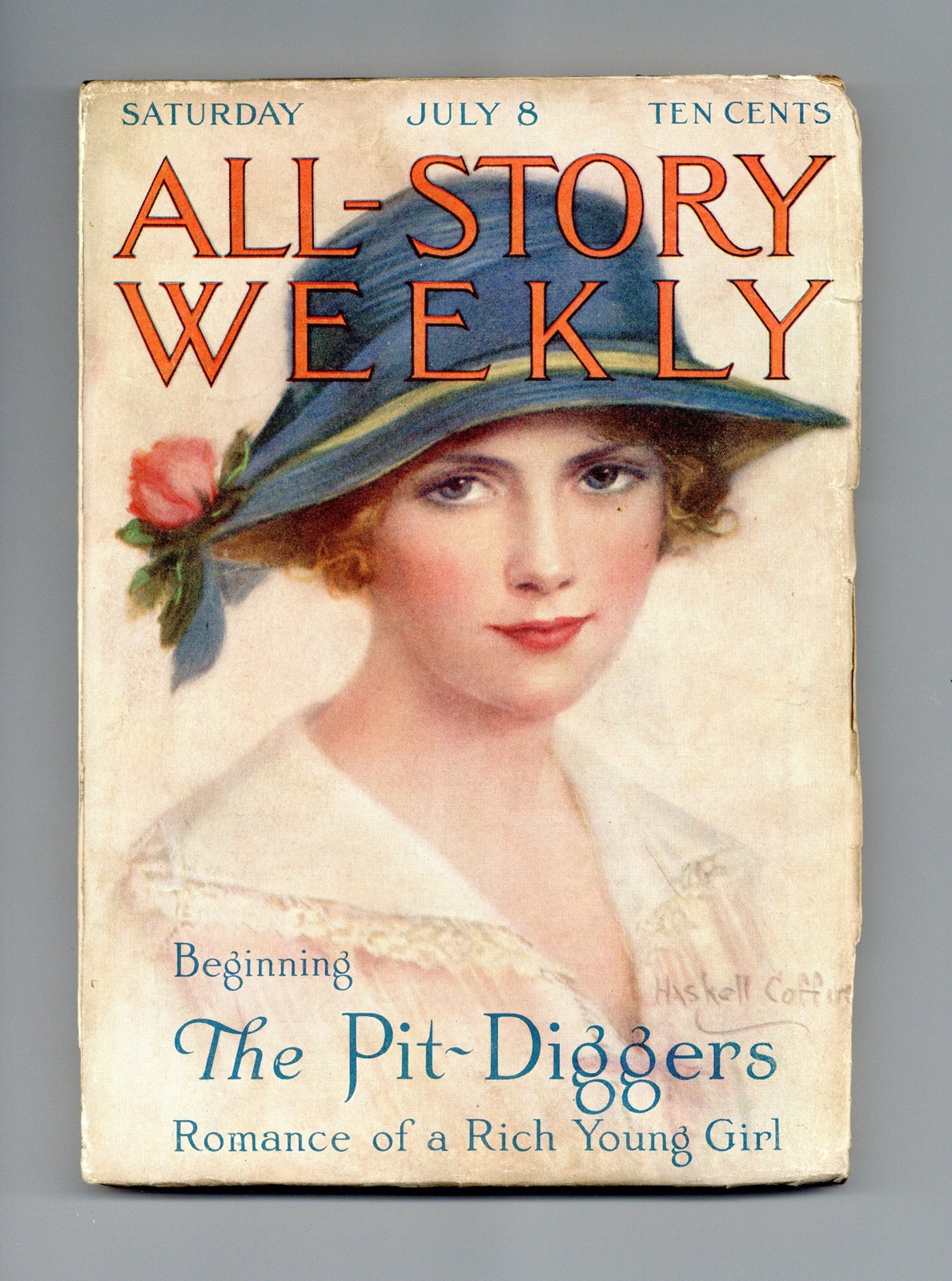 All-Story Weekly Pulp Jul 8 1916 Vol. 60 #1 VG- 3.5