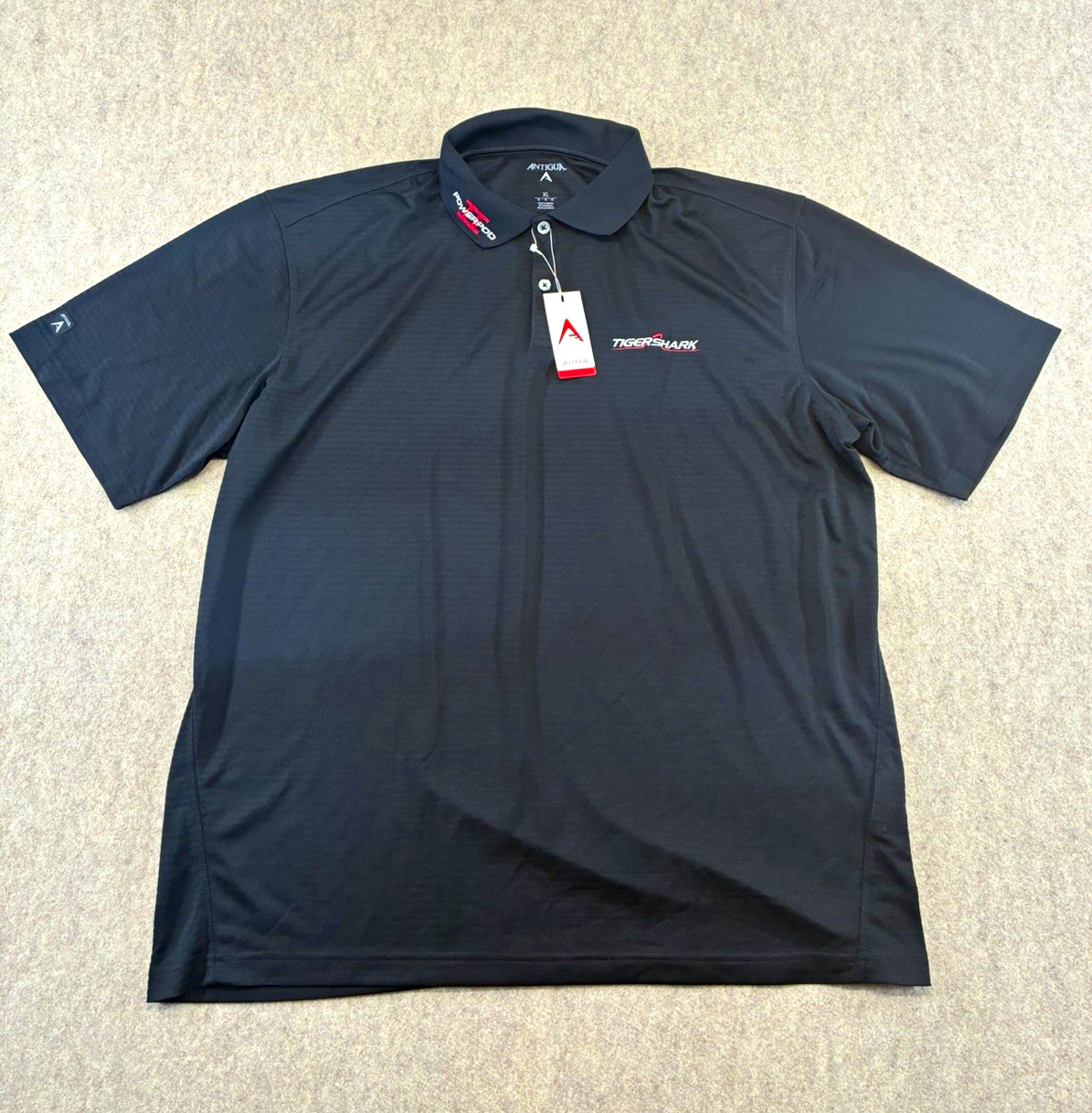 Antigua Men’s XL Black Performance Polo Shirt XL Short Sleeve Collared Antigua Men’s XL Black Performance Polo Shirt XL Short Sleeve Collared