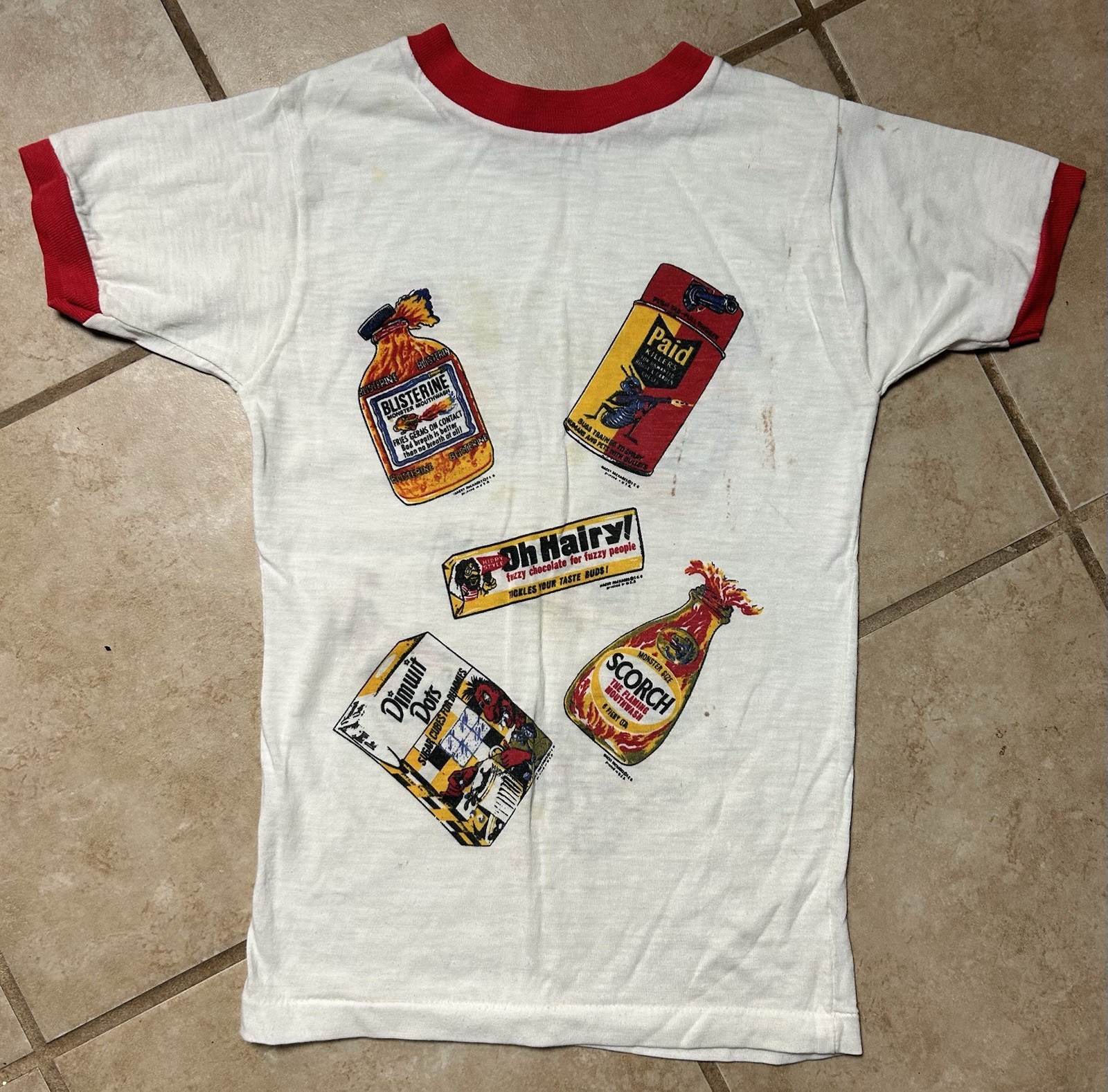 Vintage 70s Kids Single Stitch T-shirt Wacky Packaging Parody By Allison N.Y Vintage 70s Kids Single Stitch T-shirt Wacky Packaging Parody By Allison N.Y