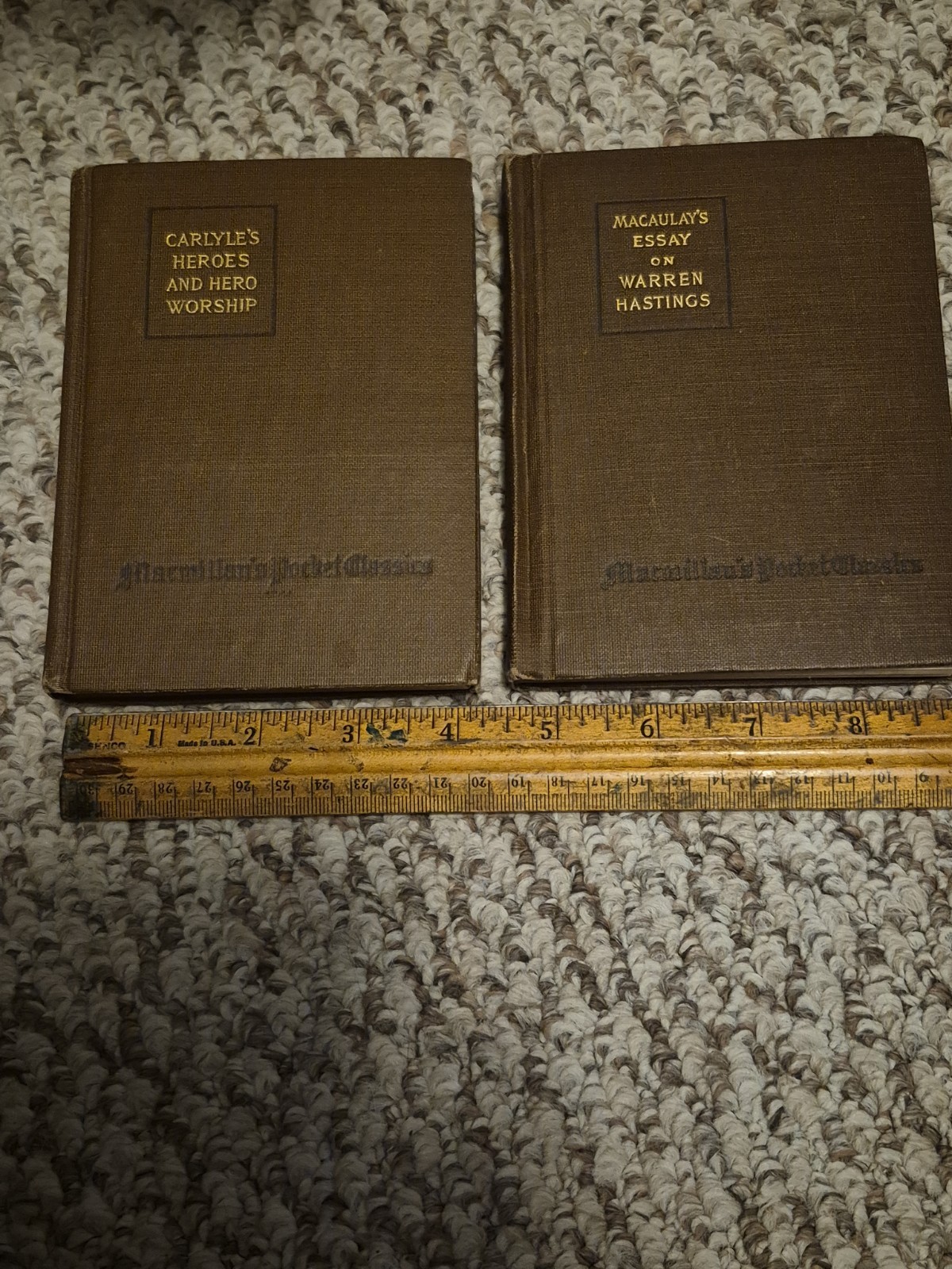 2 Antique Macmillan\'s Pocket Classic Books - 1914 And 1921 4.5\ 2 Antique Macmillan\'s Pocket Classic Books - 1914 And 1921 4.5\