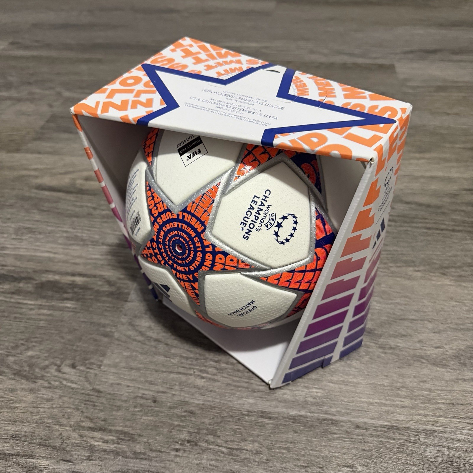 Adidas WUCL Pro Women\'s Champions League Official Match Ball Size 5 IA0958 NEW