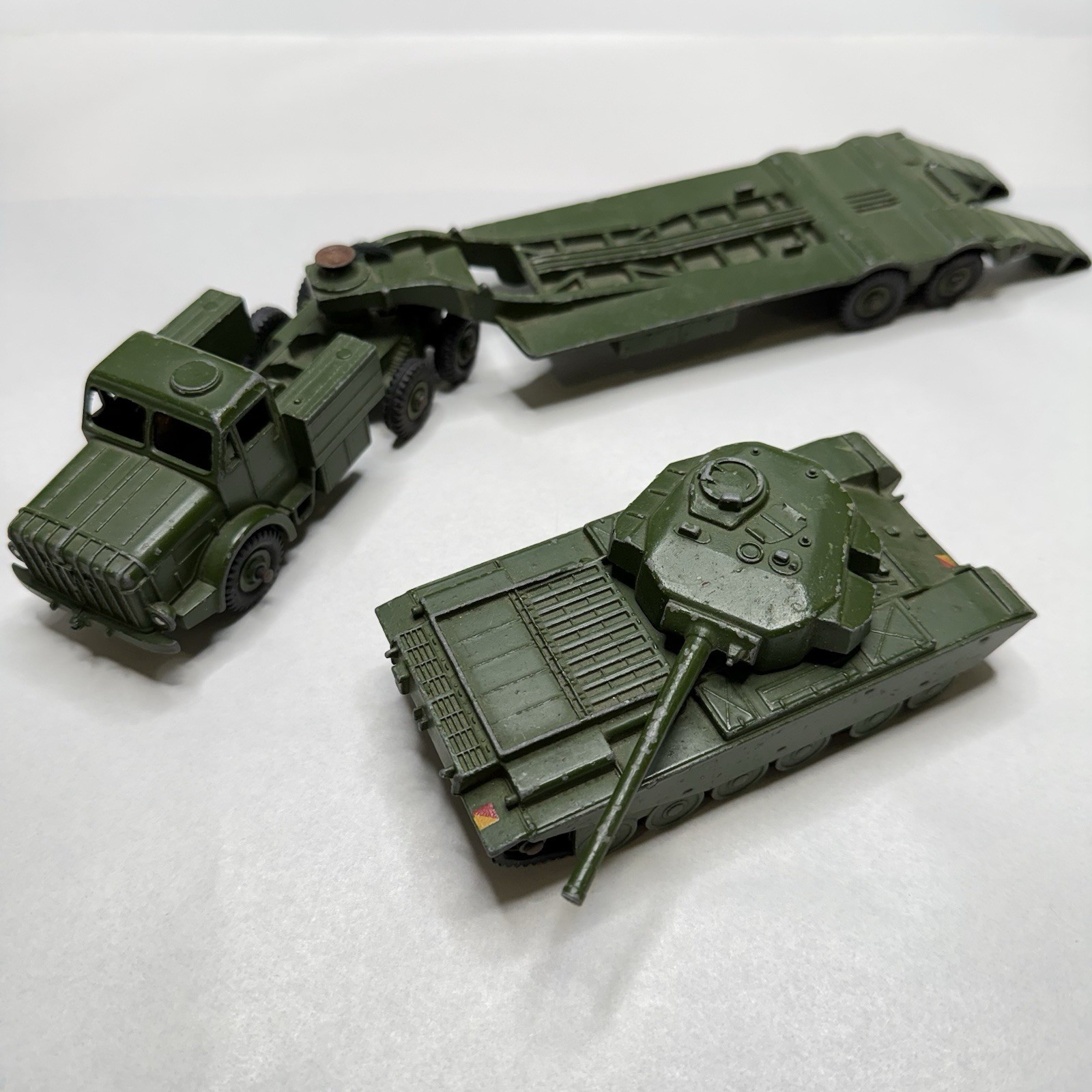Vintage Dinky Supertoys 660/651 Tank Transporter Centurion Tank Set England