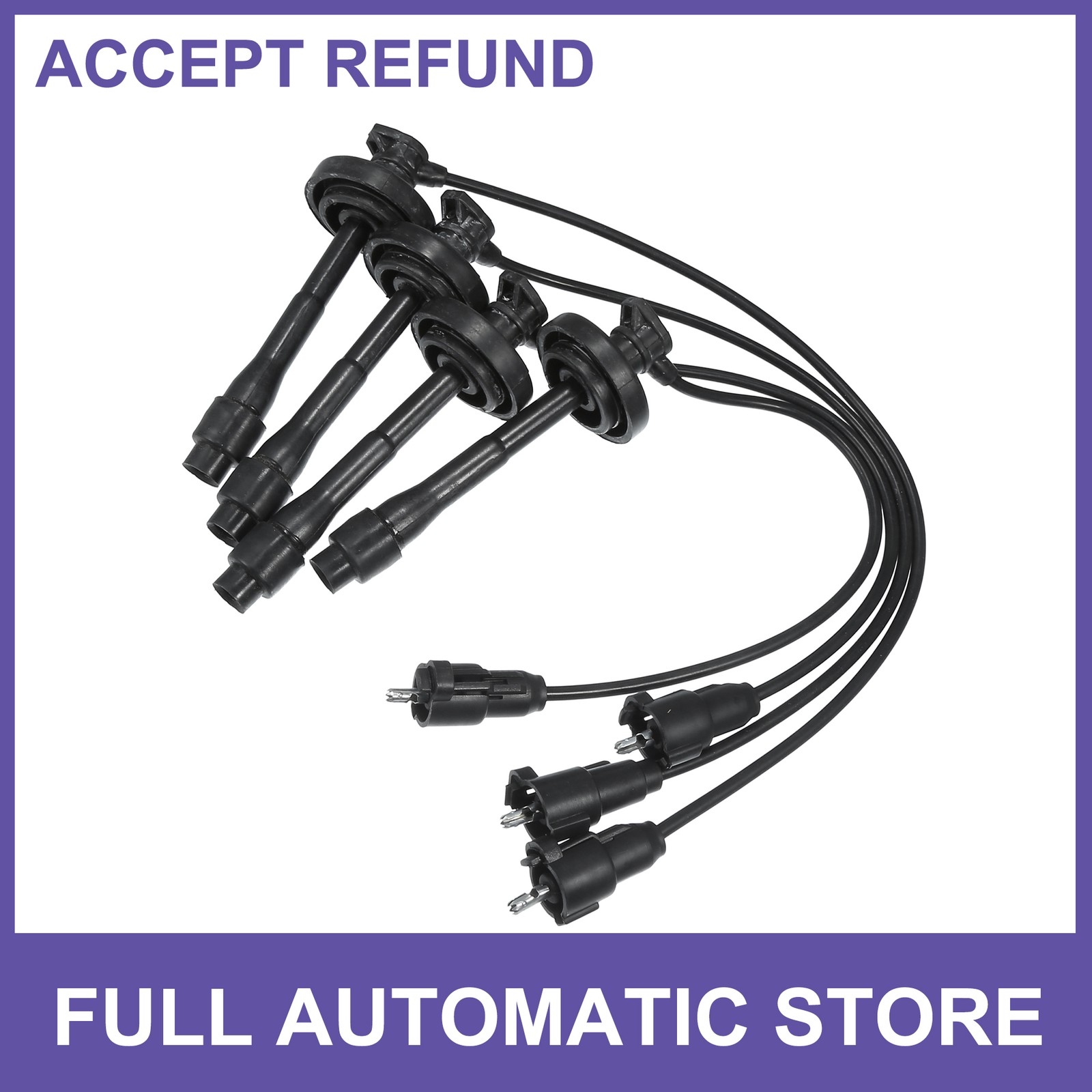 4x Spa rk Plug Wire Ignition Coil Cable for To yo ta Corolla L4 1.8L 98-01 4x Spa rk Plug Wire Ignition Coil Cable for To yo ta Corolla L4 1.8L 98-01