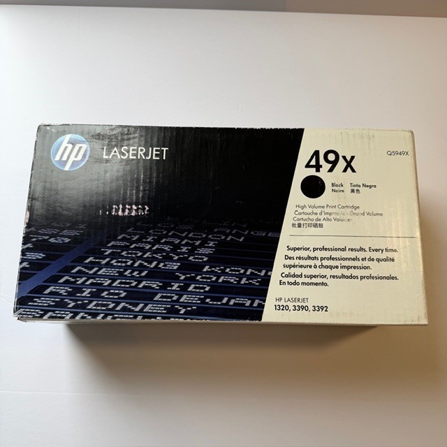 New Genuine HP 49X Q5949X LaserJet Black Toner Cartridge High Volume, Sealed New Genuine HP 49X Q5949X LaserJet Black Toner Cartridge High Volume, Sealed
