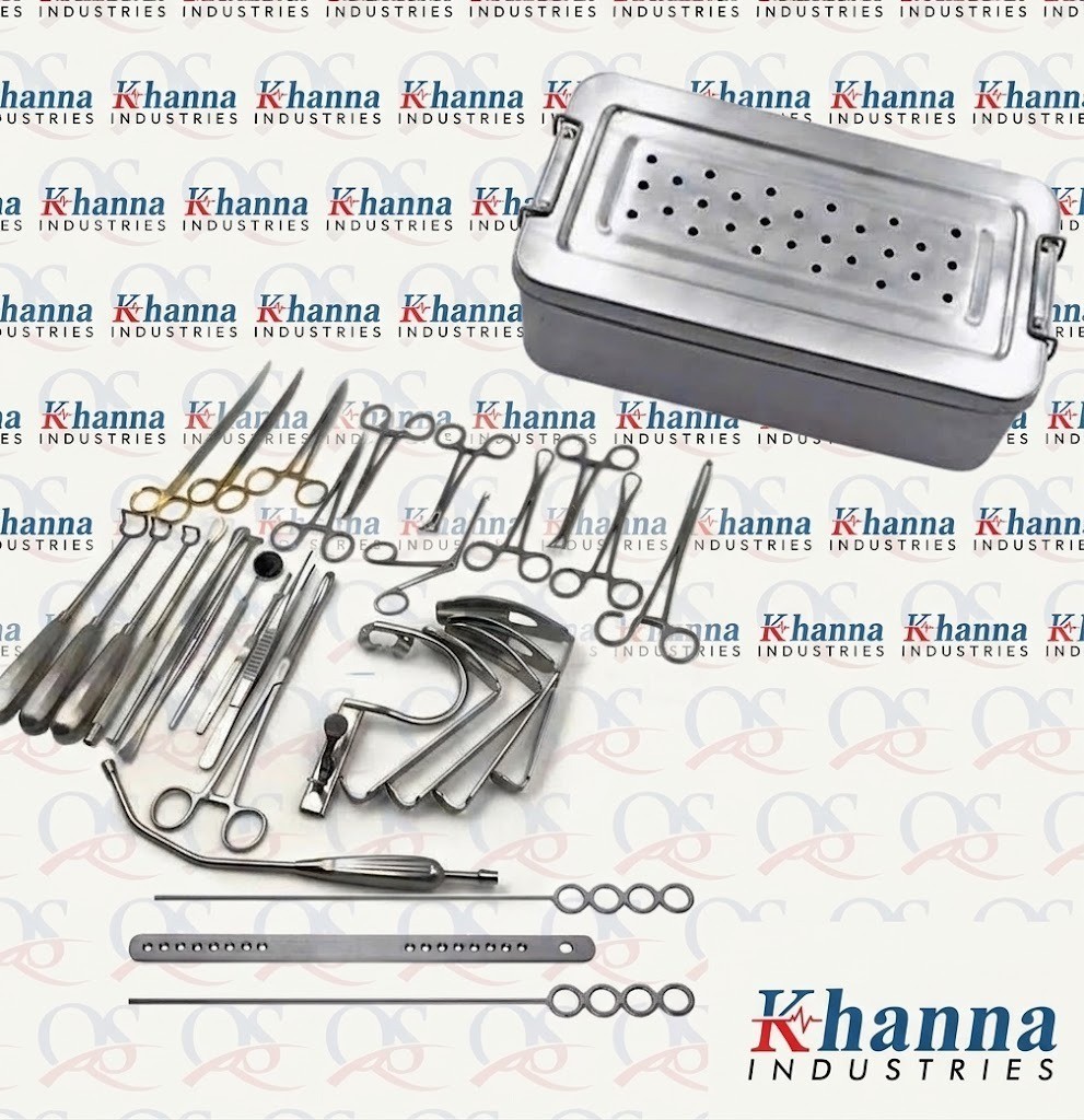 30Pcs Tonsillectomy Adenoidectomy ENT Surgical Instruments Set With Steel Box