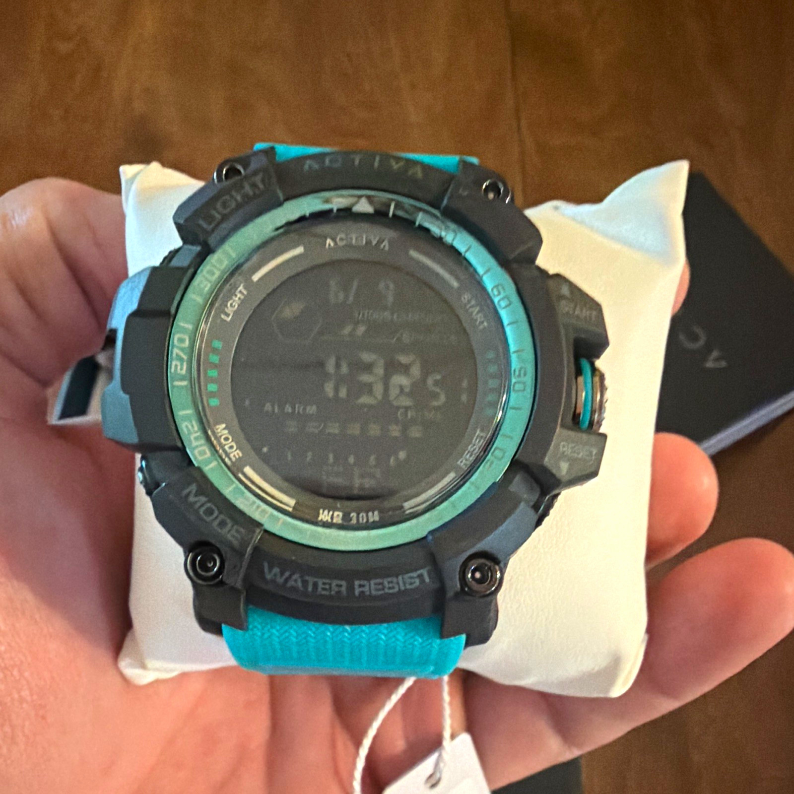 ACTIVA Digital Sport Quartz Watch Blue Rubber Strap Alarm Chrono Light 30m Box ACTIVA Digital Sport Quartz Watch Blue Rubber Strap Alarm Chrono Light 30m Box