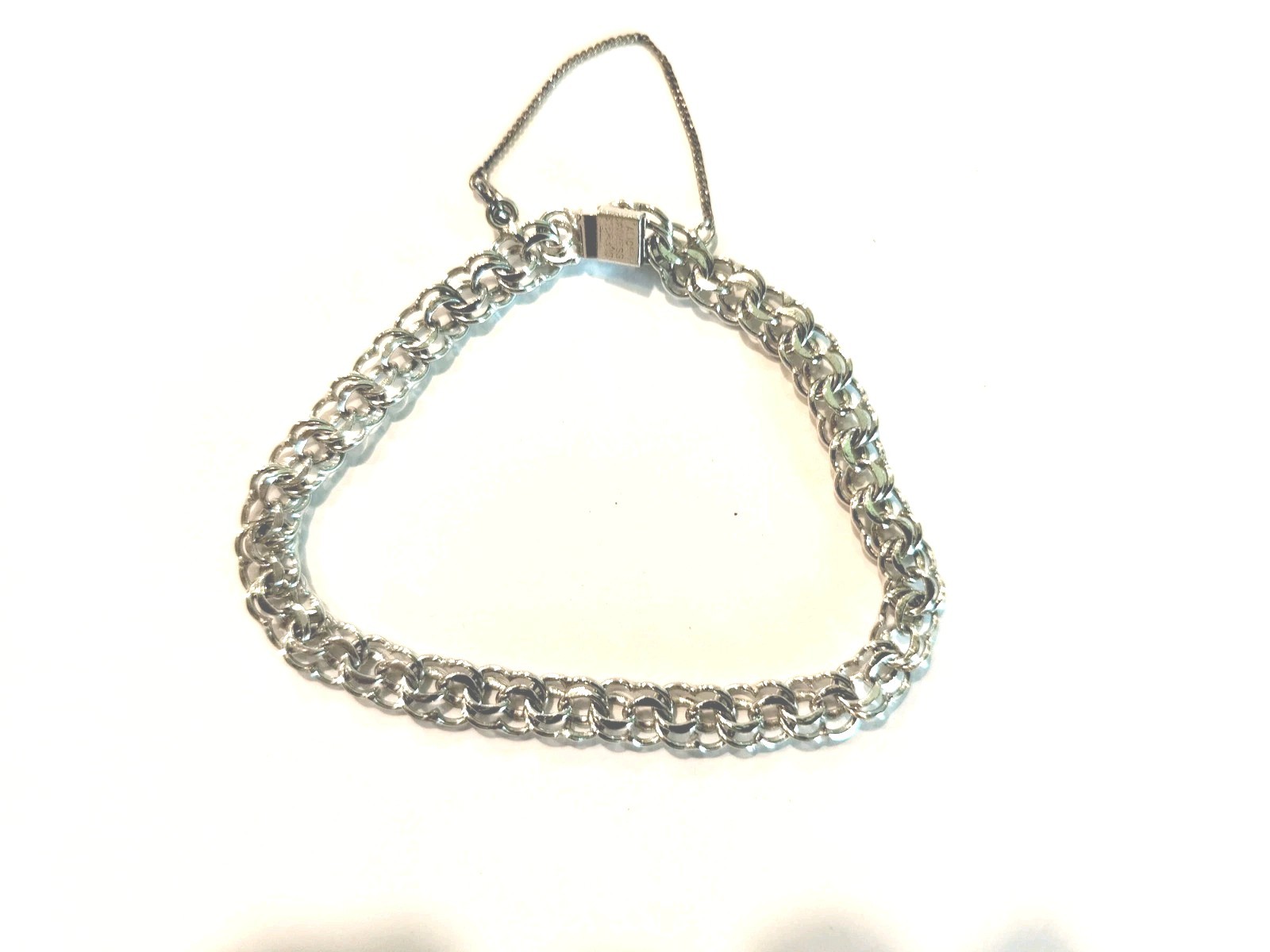 Vintage Alice Caviness Sterling Silver Triple Link Bracelet 29.3g 7 inch Vintage Alice Caviness Sterling Silver Triple Link Bracelet 29.3g 7 inch