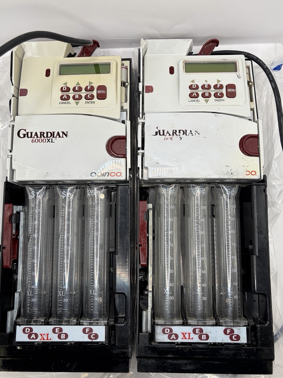 REFURBISHED COINCO GUARDIAN 6000 XL G6XUS-MDB 6 TUBE COIN MECH CHANGER 