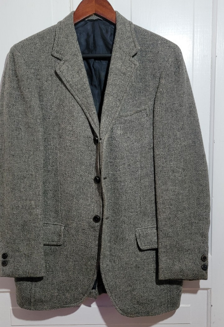 Exquisite 50s MCM VTG Gray Wool Tweed Sport Coat Ivy League 38S Varsity-Town\'s Exquisite 50s MCM VTG Gray Wool Tweed Sport Coat Ivy League 38S Varsity-Town\'s