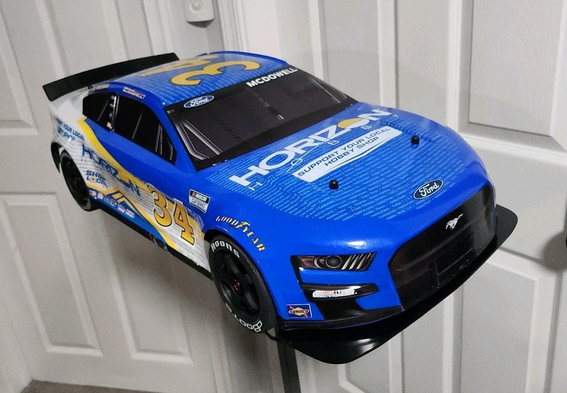 ARRMA  Infraction 1/7 6s With Mustang Body.