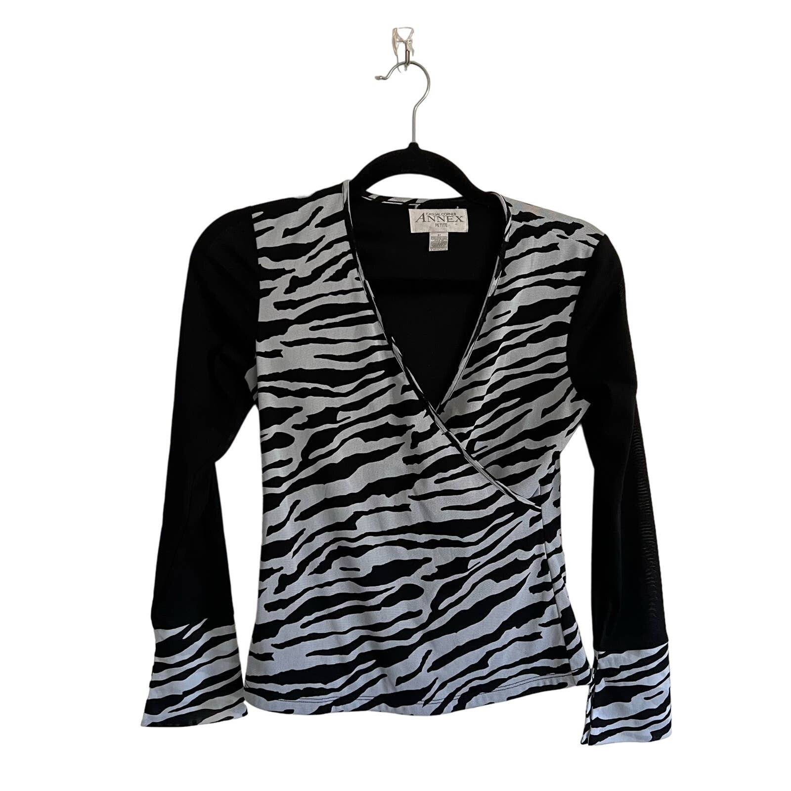 Vintage Y2K Casual Corner Annex Zebra Top Vintage Y2K Casual Corner Annex Zebra Top