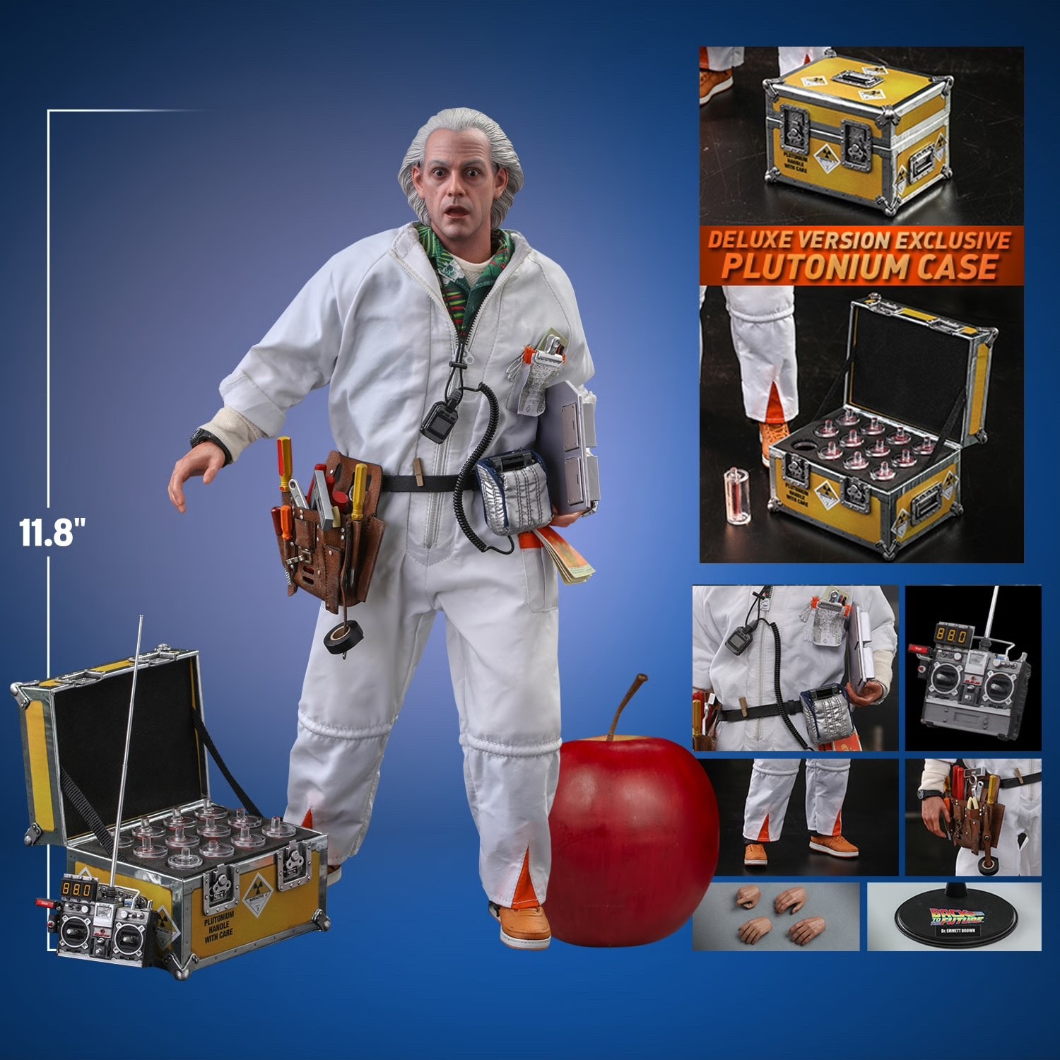 Hot Toys MMS610 Back to the Future Doc Brown (Deluxe Version)  SEALED