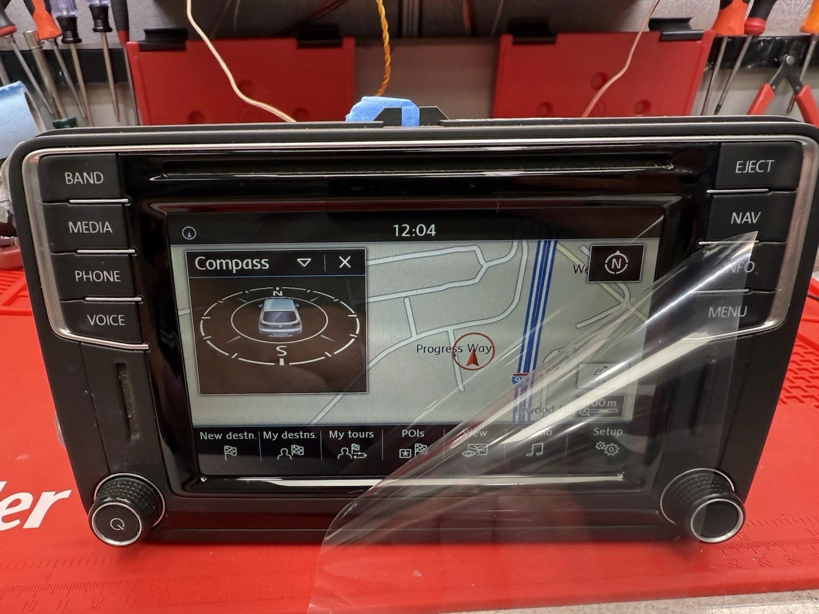 Refurbished 2016-17 VW Volkswagen Jetta Passat AM FM Radio Display 5C0-035-684