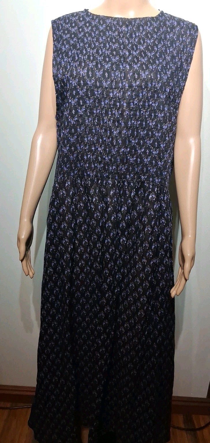 ACACIA Women\'s Lyla Cotton Sleeveless Maxi Dress In Wisteria Size S NWT ACACIA Women\'s Lyla Cotton Sleeveless Maxi Dress In Wisteria Size S NWT