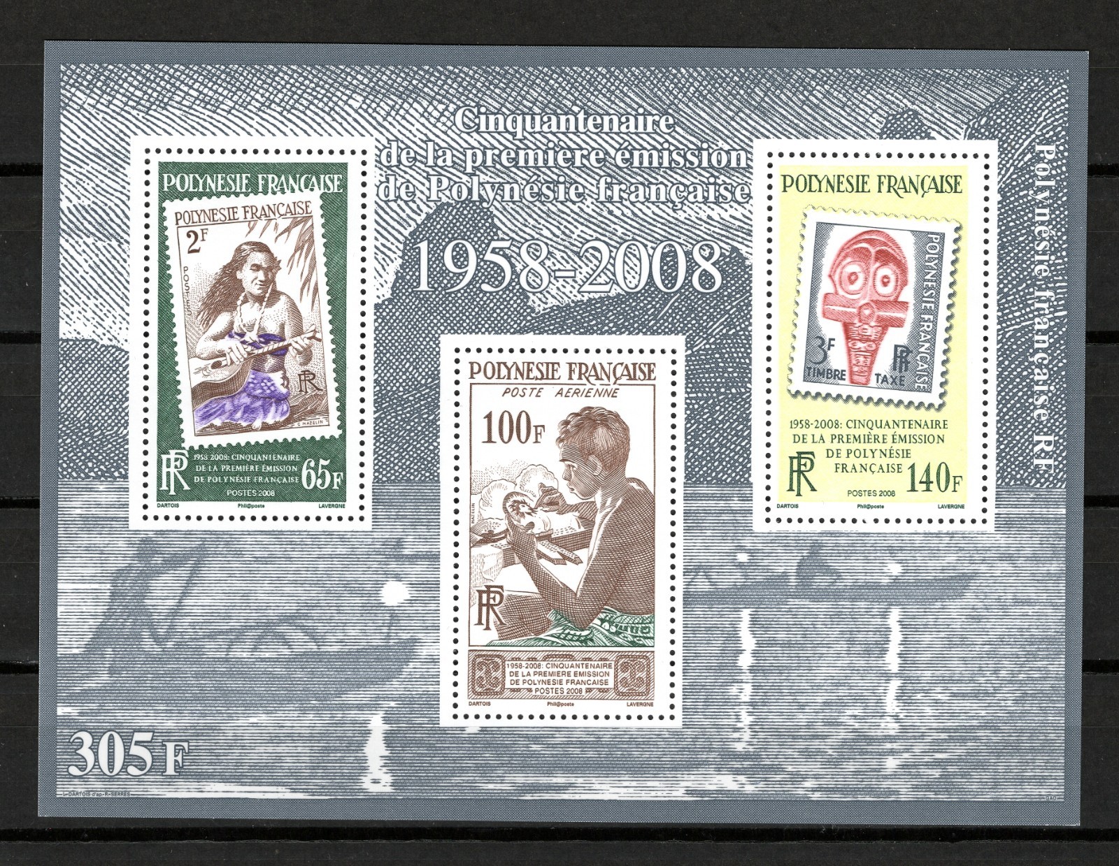 French Polynesia Oceania Postage Stamp Sheet - 2008 - #989a - MNH French Polynesia Oceania Postage Stamp Sheet - 2008 - #989a - MNH