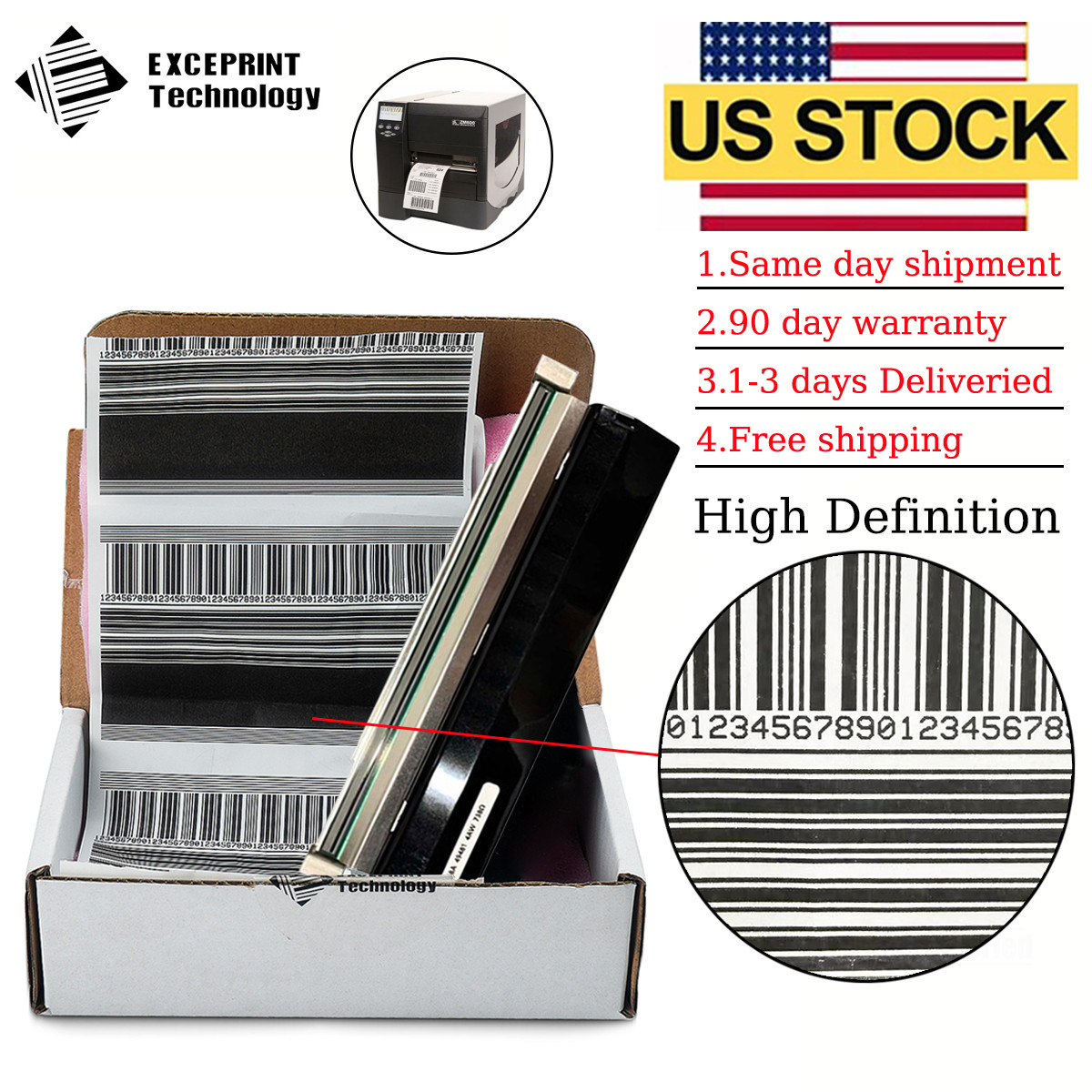 ✅79803M Printhead for Zebra ZM600 Thermal Label Barcode Printer 203dpi US STOCK✅ ✅79803M Printhead for Zebra ZM600 Thermal Label Barcode Printer 203dpi US STOCK✅