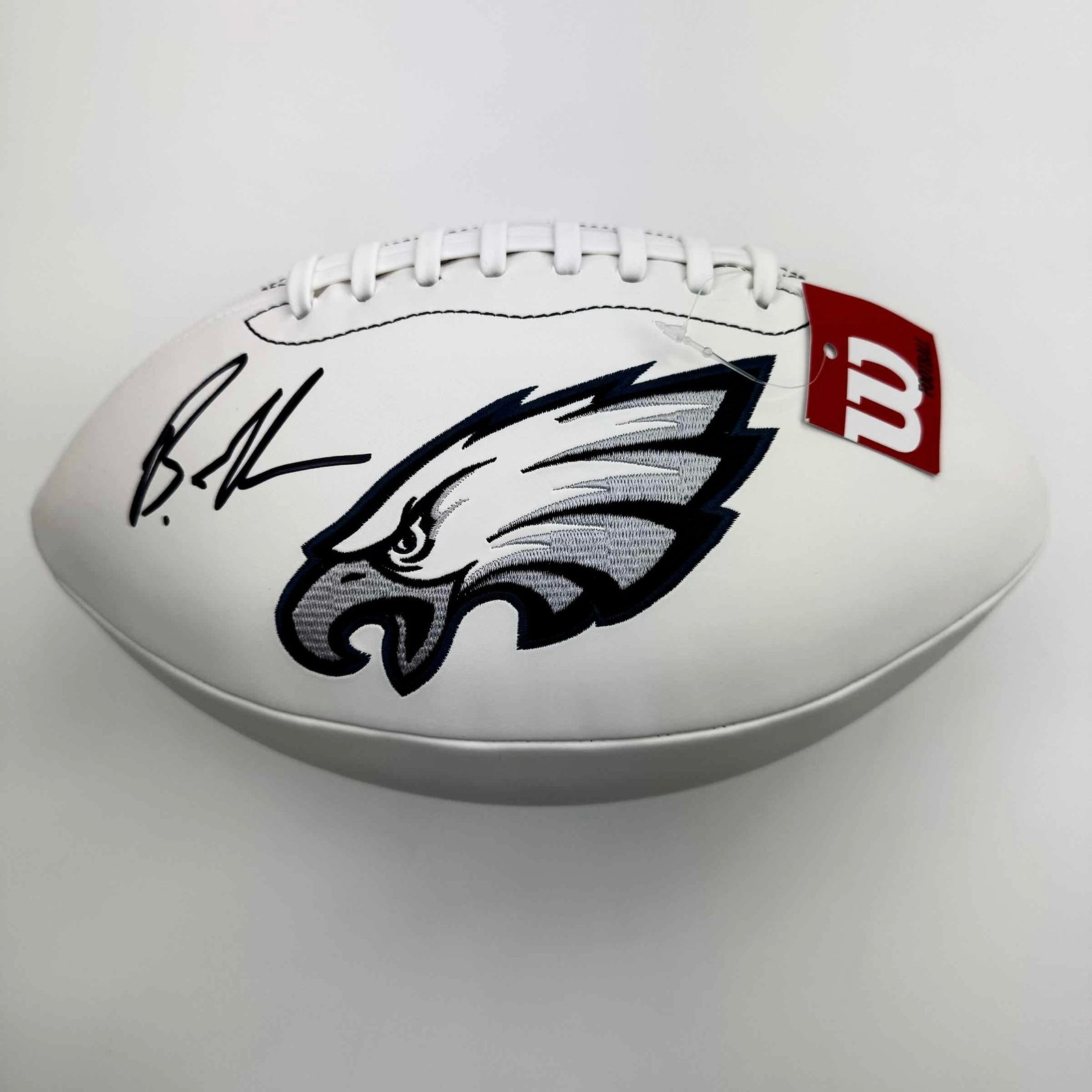Autographed/Signed Brandon Graham Philadelphia Eagles Logo Football JSA COA Autographed/Signed Brandon Graham Philadelphia Eagles Logo Football JSA COA