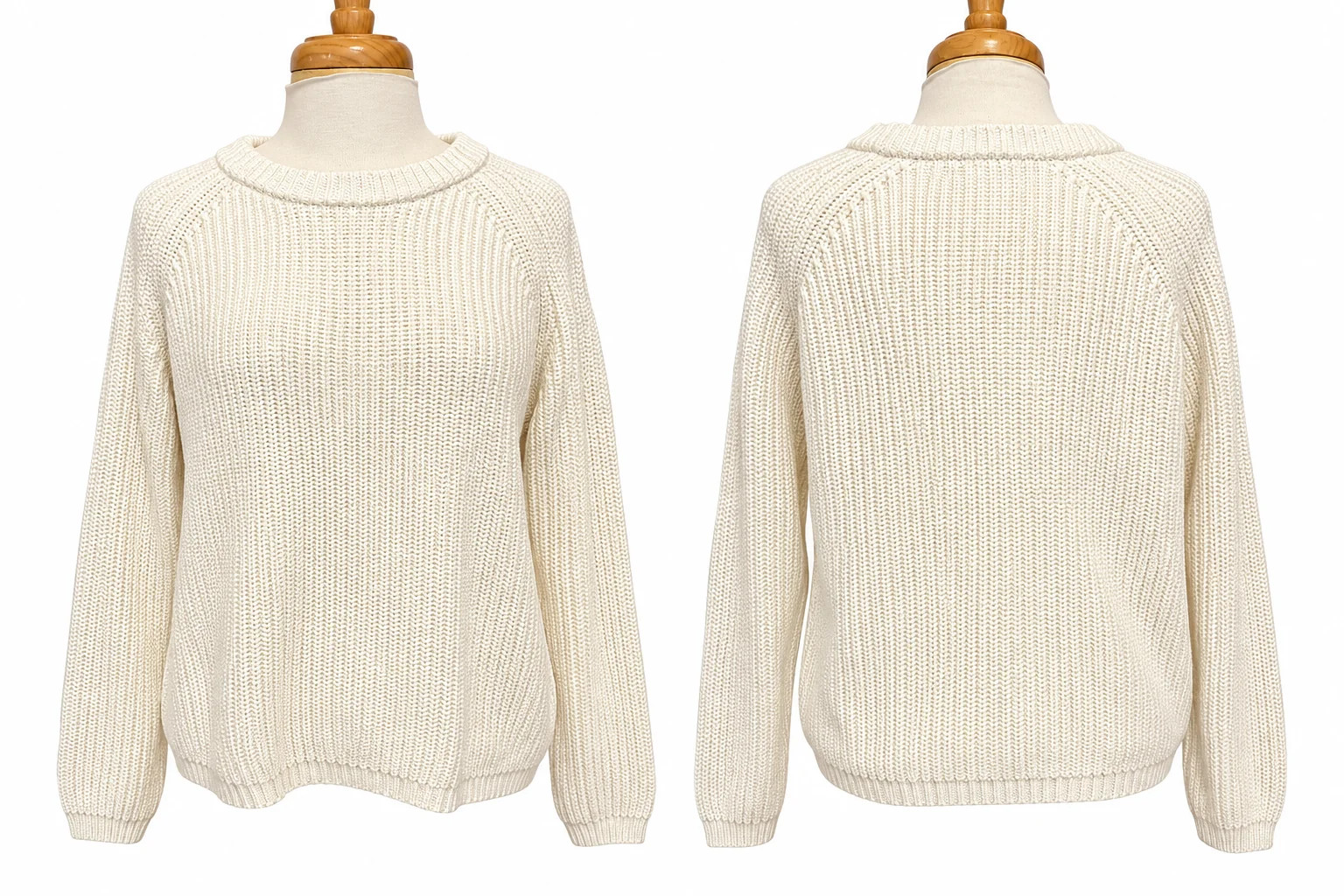 Quince 100% Organic Cotton Fisherman Crew Sweater Ivory Large LNWOT Quince 100% Organic Cotton Fisherman Crew Sweater Ivory Large LNWOT