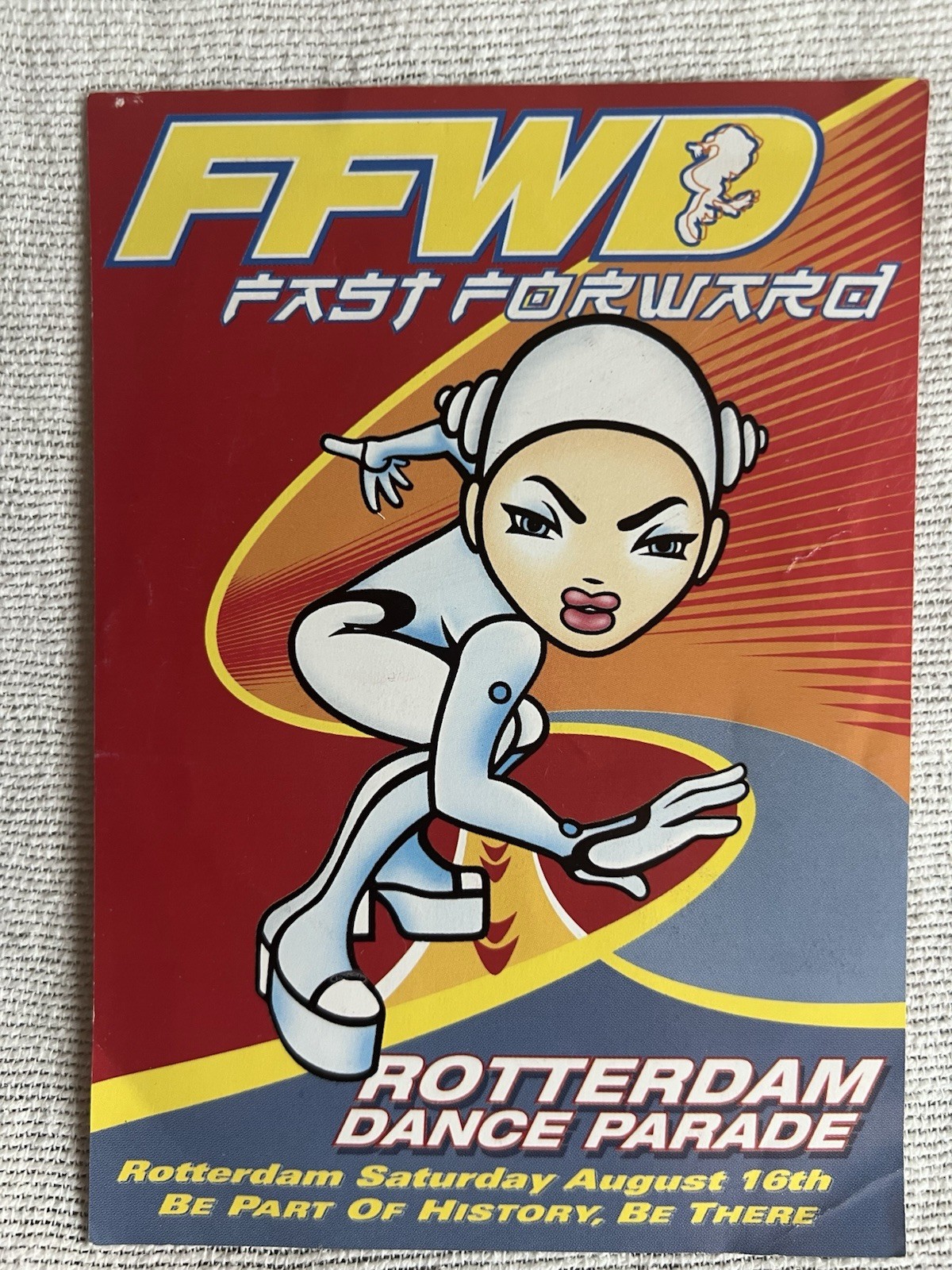 ffwd fast forward rotterdam dance event Vintage Rave Flyer. Very Rare. ffwd fast forward rotterdam dance event Vintage Rave Flyer. Very Rare.
